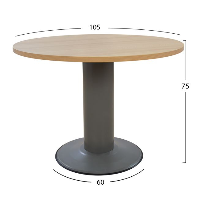 ΓΡΑΦΕΙΟ ΣΥΝΕΔΡΙΑΣΕΩΝ DULCE ΕΠΑΓΓΕΛΜΑΤΙΚΟ ΣΤΡ. ΟΞΙΑ HM2054.11 Φ105Χ75Υ εκ. - Image 2