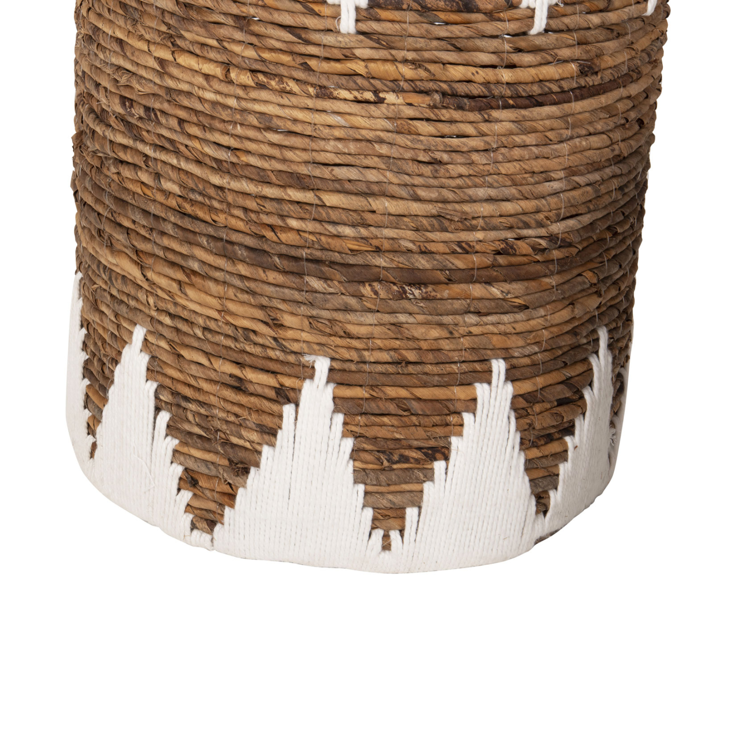 ΚΑΛΑΘΙΑ ΨΑΘΙΝΑ ΣΤΡΟΓΓΥΛΑ ΧΩΡΙΣ ΚΑΠΑΚΙ ΣΕΤ 3τμχ HM4307 ΣΕ ΦΥΣΙΚΟ-ΛΕΥΚΟ Φ42x56Υεκ. - Image 4