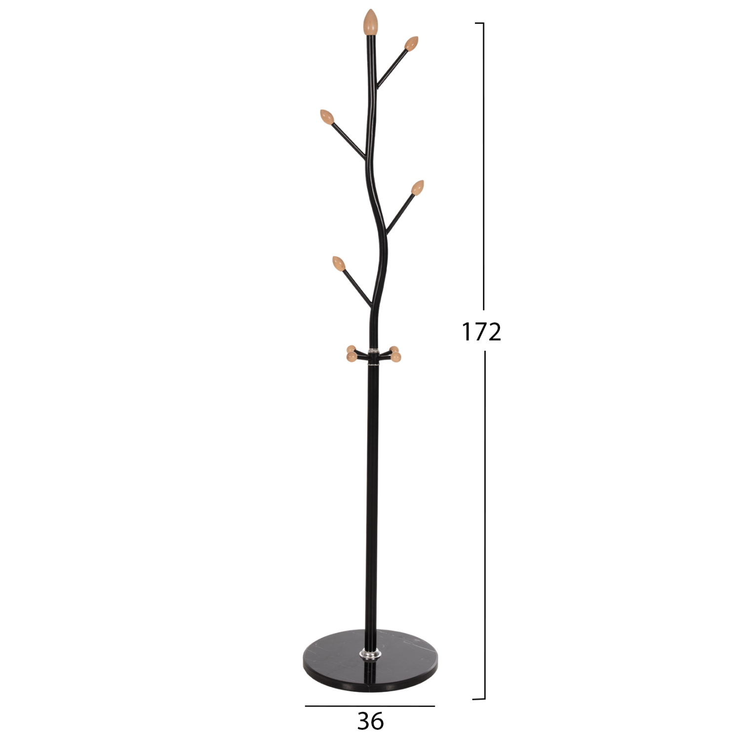 ΚΑΛΟΓΕΡΟΣ HM9572.01 ΜΕΤΑΛΛΙΚΟΣ 8 ΣΗΜΕΙΩΝ ΣΕ ΜΑΥΡΟ ΧΡΩΜΑ Φ36x172Yεκ. - Image 2