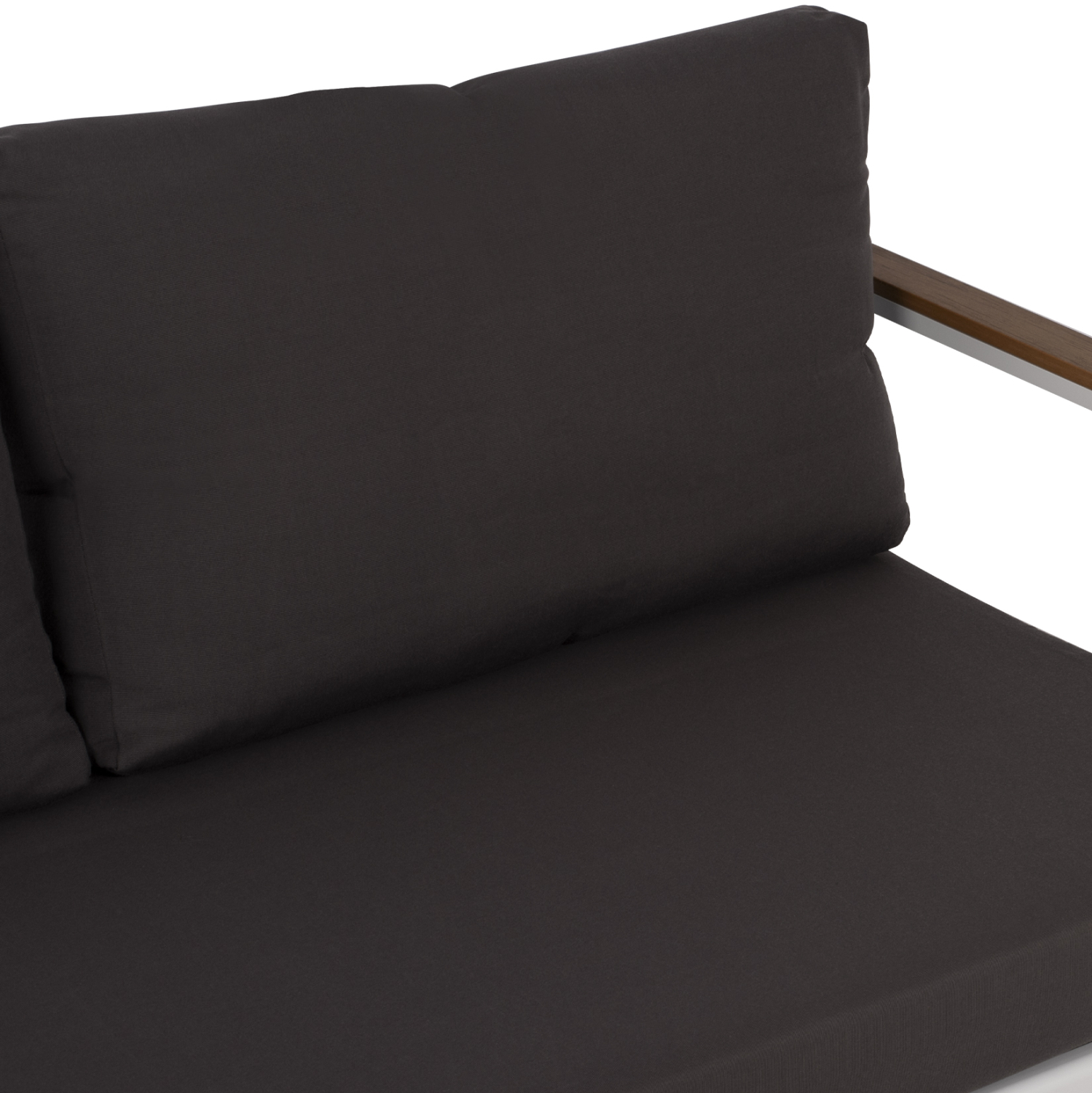 ΚΑΝΑΠΕΣ 2-ΘΕΣΙΟΣ SAFIYA HM5523.01 ΑΛΟΥΜΙΝΙΟ ΛΕΥΚΟ-ΑΝΘΡΑΚΙ ΜΑΞΙΛΑΡΙΑ 144x70x85Υεκ - Image 4