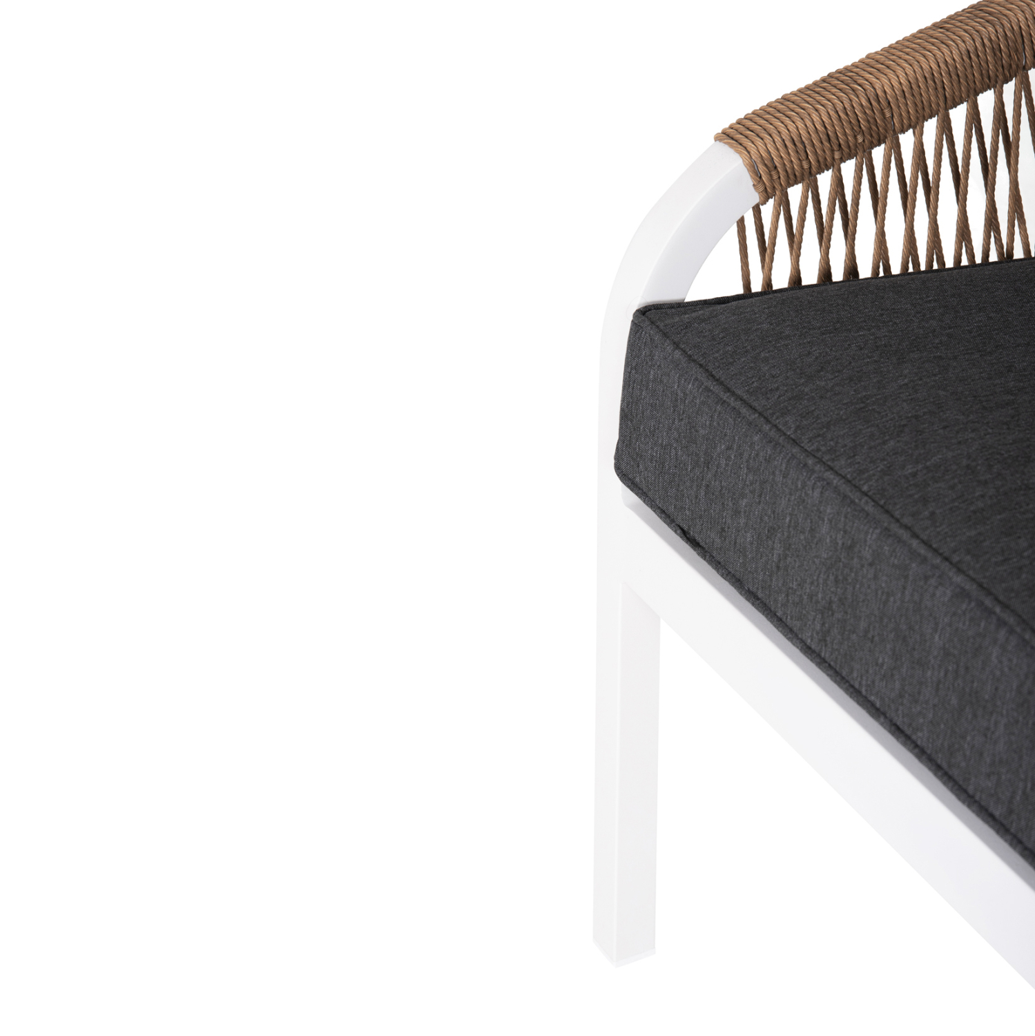 ΚΑΝΑΠΕΣ ΕΞ.ΧΩΡΟΥ 3ΘΕΣΙΟΣ MAERLY HM6055.01 ΑΛΟΥΜΙΝΙΟ ΛΕΥΚΟ-ΣΧΟΙΝΙ-ΑΝΘΡΑΚΙ ΜΑΞΙΛΑΡΙΑ - Image 8