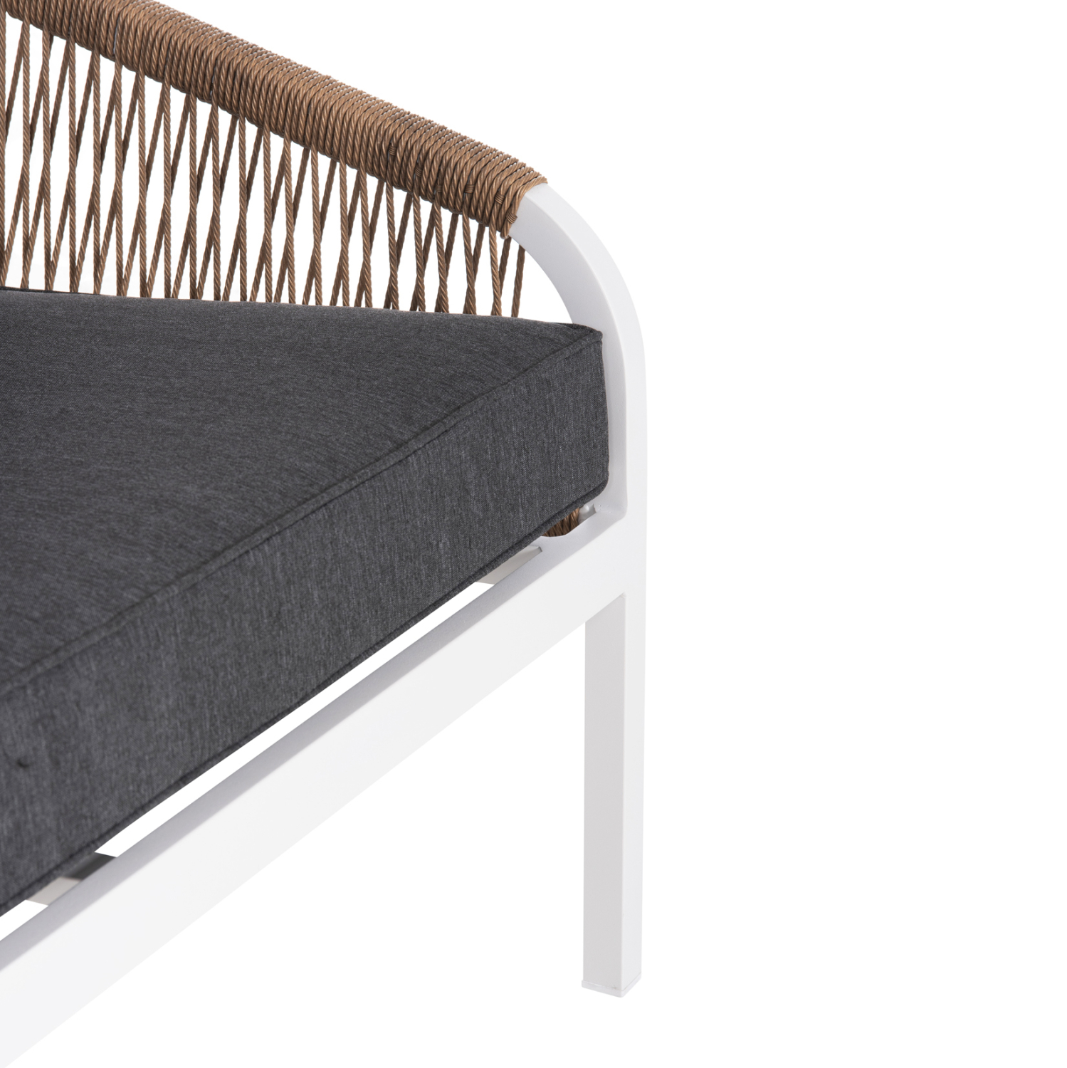 ΚΑΝΑΠΕΣ ΕΞ.ΧΩΡΟΥ 3ΘΕΣΙΟΣ MAERLY HM6055.01 ΑΛΟΥΜΙΝΙΟ ΛΕΥΚΟ-ΣΧΟΙΝΙ-ΑΝΘΡΑΚΙ ΜΑΞΙΛΑΡΙΑ - Image 9