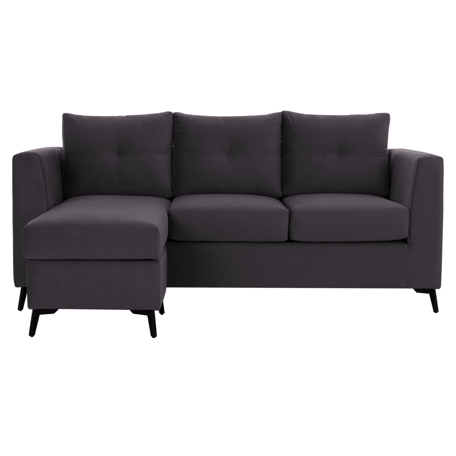 ΚΑΝΑΠΕΣ ΓΩΝΙΑ ΑΝΑΣΤΡΕΨΙΜΗ PONZA ΥΦΑΣΜΑ ΑΛΕΚΙΑΣΤΟ ΓΚΡΙ 200x140x88Υεκ. HM3251.01 - Image 3