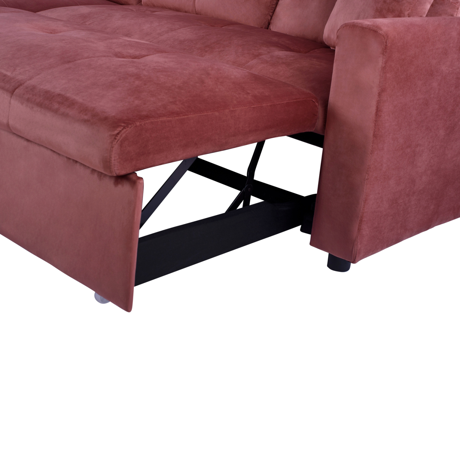 ΚΑΝΑΠΕΣ ΓΩΝΙΑ ΚΡΕΒΑΤΙ WAYNE 224x147x85Υεκ. HM3028.12 ΒΕΛΟΥΔΟ ΣΑΠΙΟ ΜΗΛΟ - Image 6