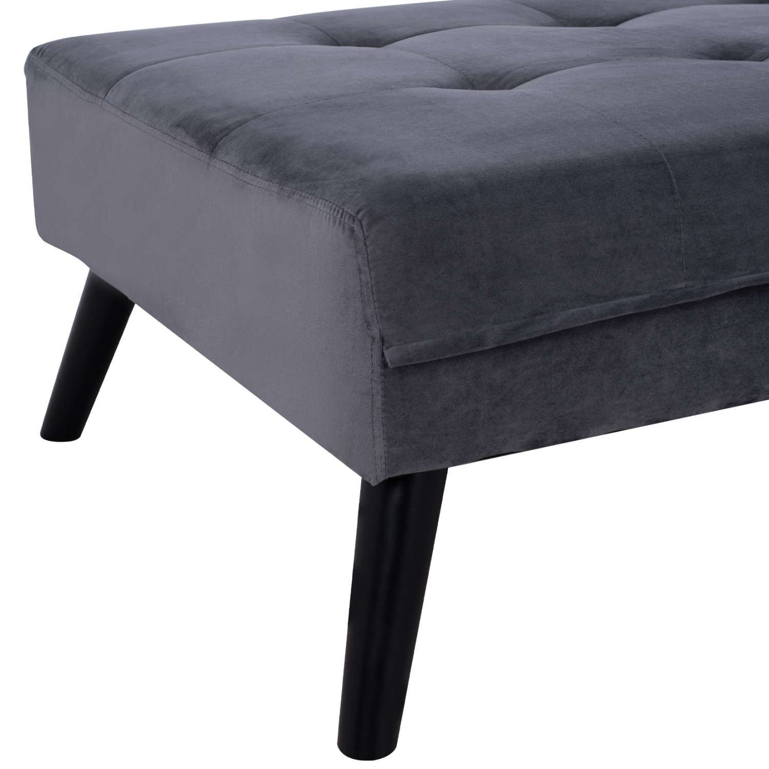 ΚΑΝΑΠΕΣ ΓΩΝΙΑ ΚΡΕΒΑΤΙ HM3151.01 LIVIA ΒΕΛΟΥΔΟ ΓΚΡΙ ΜΕ ΥΠΟΠΟΔΙΟ 211X158X83Y εκ. - Image 9