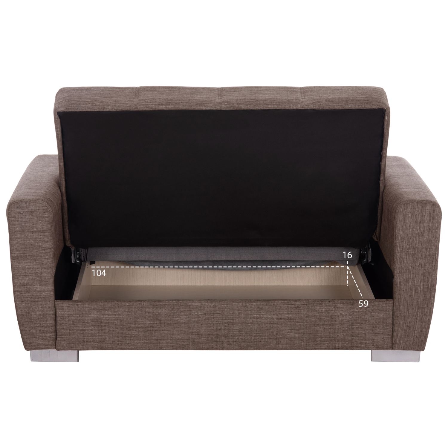 ΚΑΝΑΠΕΣ ΚΡΕΒΑΤΙ POLYA ΔΙΘΕΣΙΟΣ ΚΑΦΕ HM3241.02 153x87x77 εκ. - Image 4