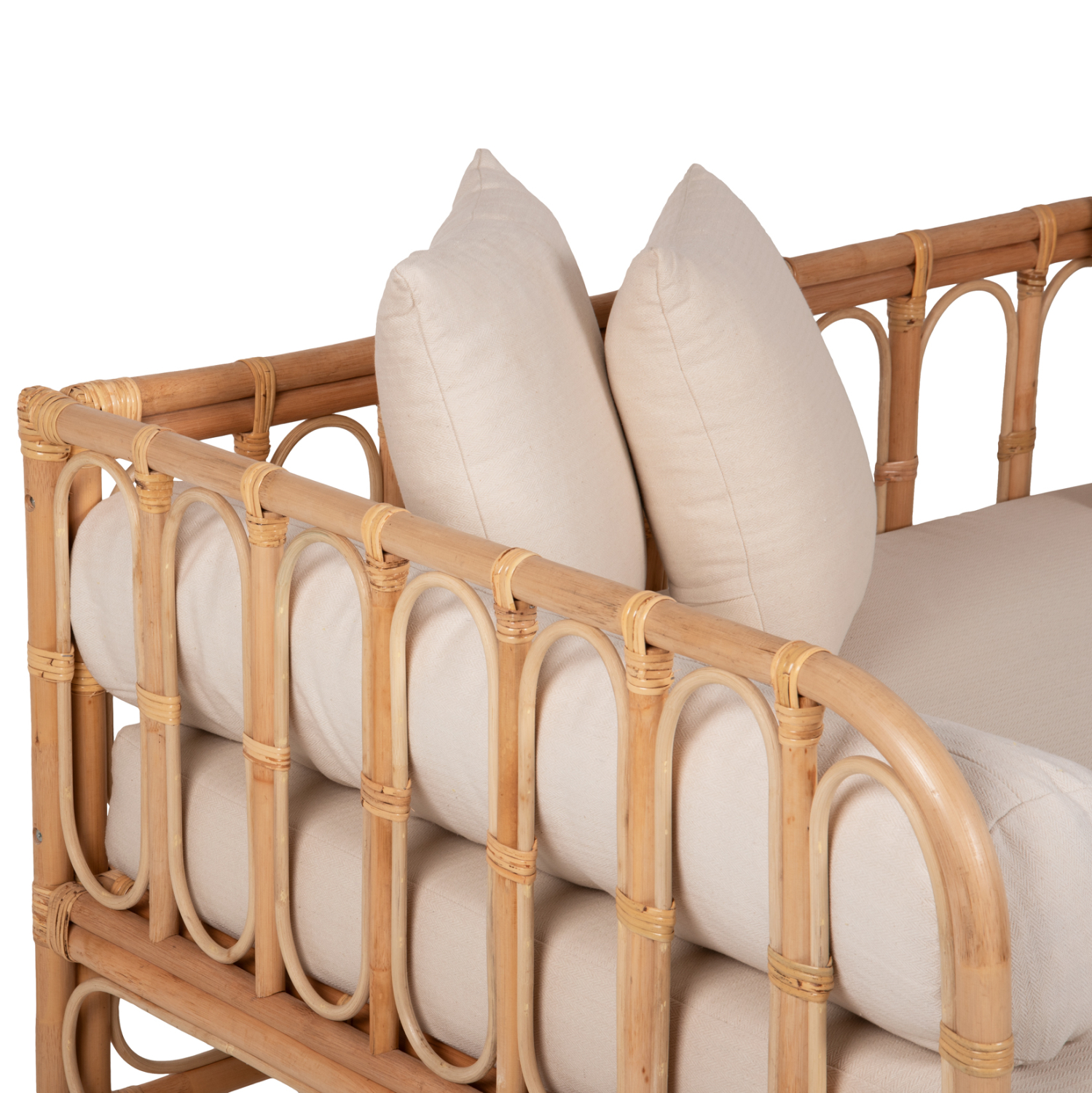 ΚΑΝΑΠΕΣ-ΚΡΕΒΑΤΙ ΕΞ. ΧΩΡΟΥ LIGNANO HM9660 RATTAΝ ΦΥΣΙΚΟ-ΜΠΕΖ ΜΑΞΙΛΑΡΙΑ 200x100x75Υεκ. - Image 8