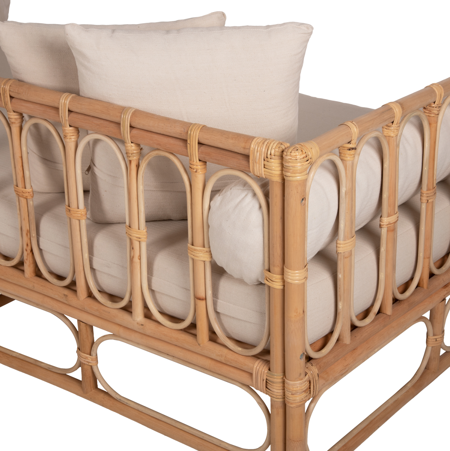 ΚΑΝΑΠΕΣ-ΚΡΕΒΑΤΙ ΕΞ. ΧΩΡΟΥ LIGNANO HM9660 RATTAΝ ΦΥΣΙΚΟ-ΜΠΕΖ ΜΑΞΙΛΑΡΙΑ 200x100x75Υεκ. - Image 9