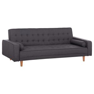 ΚΑΝΑΠΕΣ ΚΡΕΒΑΤΙ SALVADOR HM3150.01 ΓΚΡΙ ΜΕ 2 ΠΛΑΙΝΑ ΜΑΞΙΛΑΡΙΑ 222x97x80Y εκ.