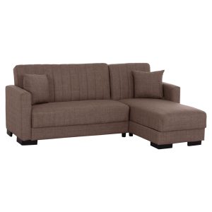 ΚΑΝΑΠΕΣ ΚΡΕΒΑΤΙ GHUFRAN ΓΩΝΙΑ ΑΝΑΣΤΡΕΨΙΜΗ ΚΑΦΕ HM3244.02 ΜΕ ΑΠΟΘΗΚΕΤΙΚΟ ΧΩΡΟ 202x140x78Yεκ.