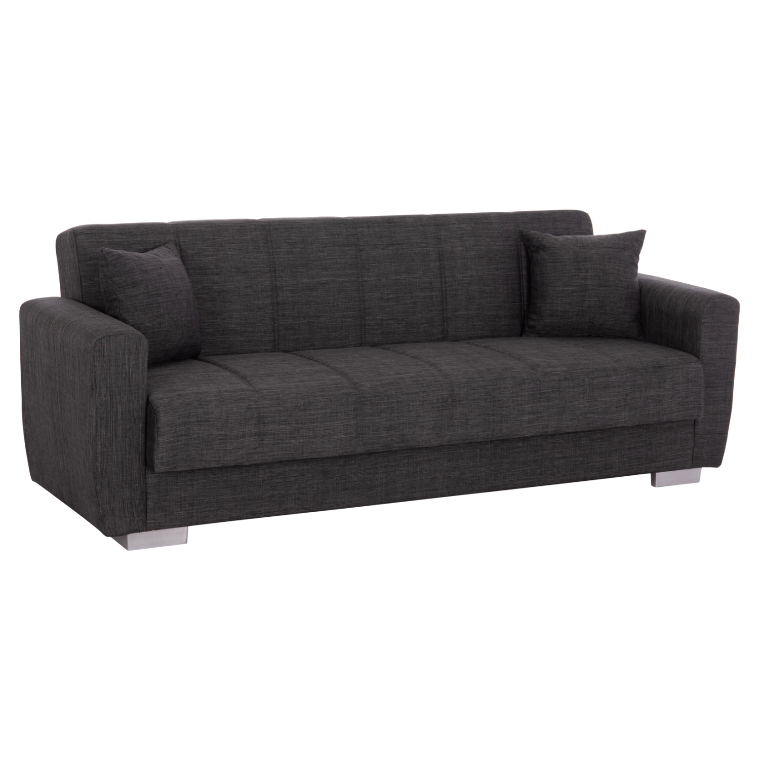 ΚΑΝΑΠΕΣ ΚΡΕΒΑΤΙ POLYA ΤΡΙΘΕΣΙΟΣ HM3240.03 ΓΚΡΙ 215x85x76Υ εκ.