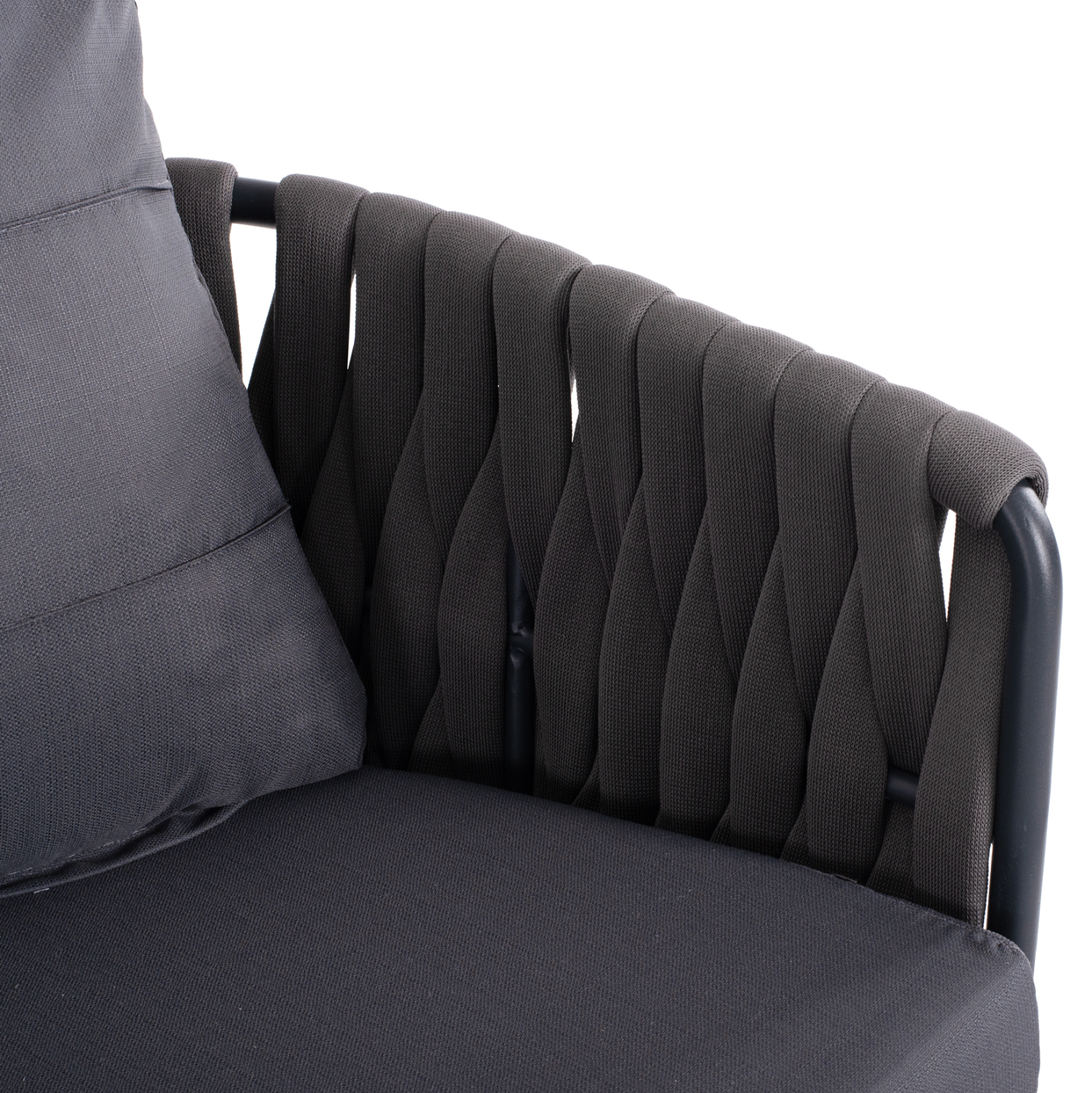 ΚΑΝΑΠΕΣ ΤΡΙΘΕΣΙΟΣ ΑΝΘΡΑΚΙ-ΑΝΟΙΧΤΟ ΓΚΡΙ HM5924.10 188x76x95Υ εκ. - Image 4