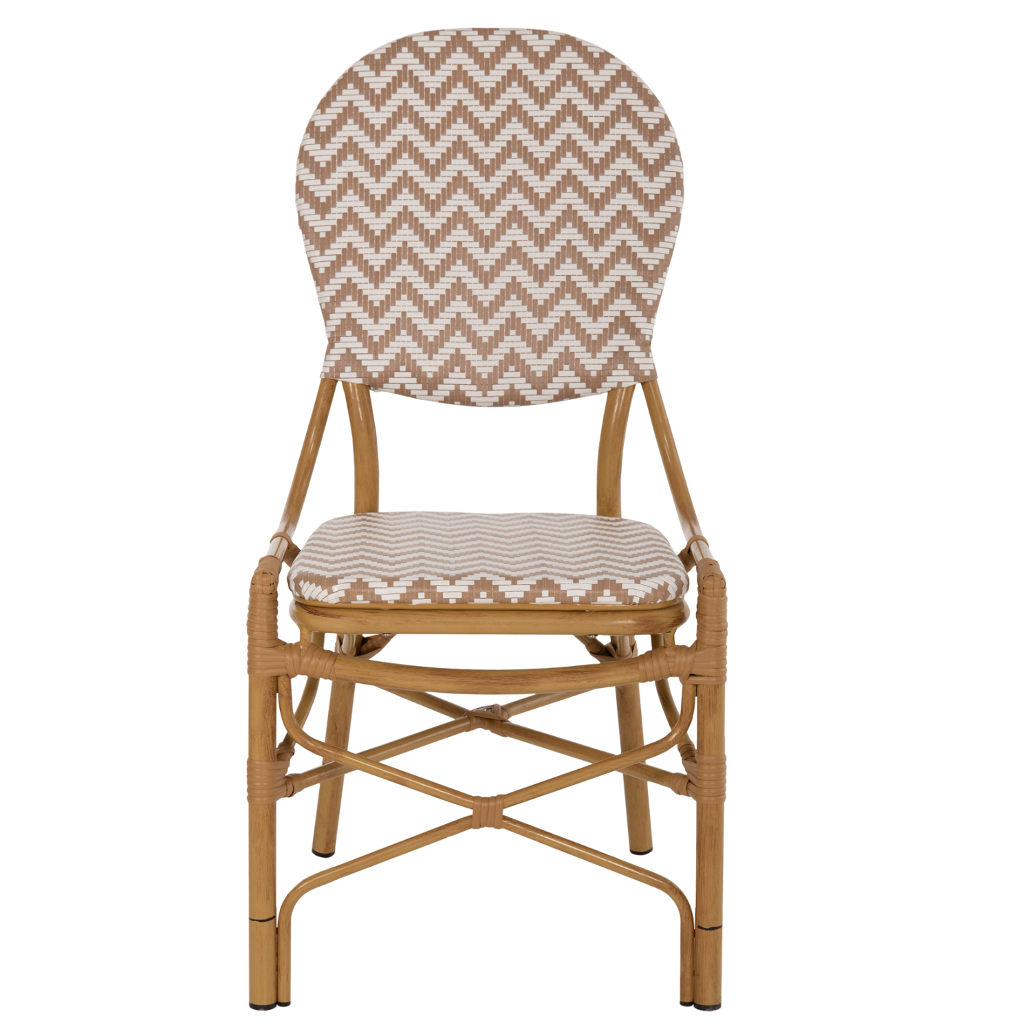 ΚΑΡΕΚΛΑ ΑΛΟΥΜΙΝΙΟΥ BAMBOO LOOK ΦΥΣΙΚΟ - ΛΕΥΚΟ HM5927.03 46x56x95Yεκ. - Image 3