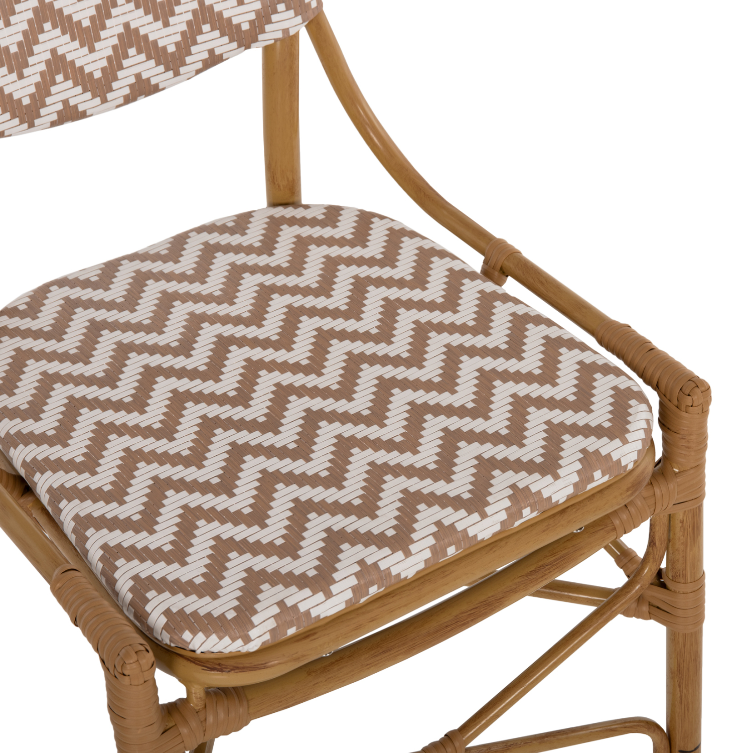 ΚΑΡΕΚΛΑ ΑΛΟΥΜΙΝΙΟΥ BAMBOO LOOK ΦΥΣΙΚΟ - ΛΕΥΚΟ HM5927.03 46x56x95Yεκ. - Image 7