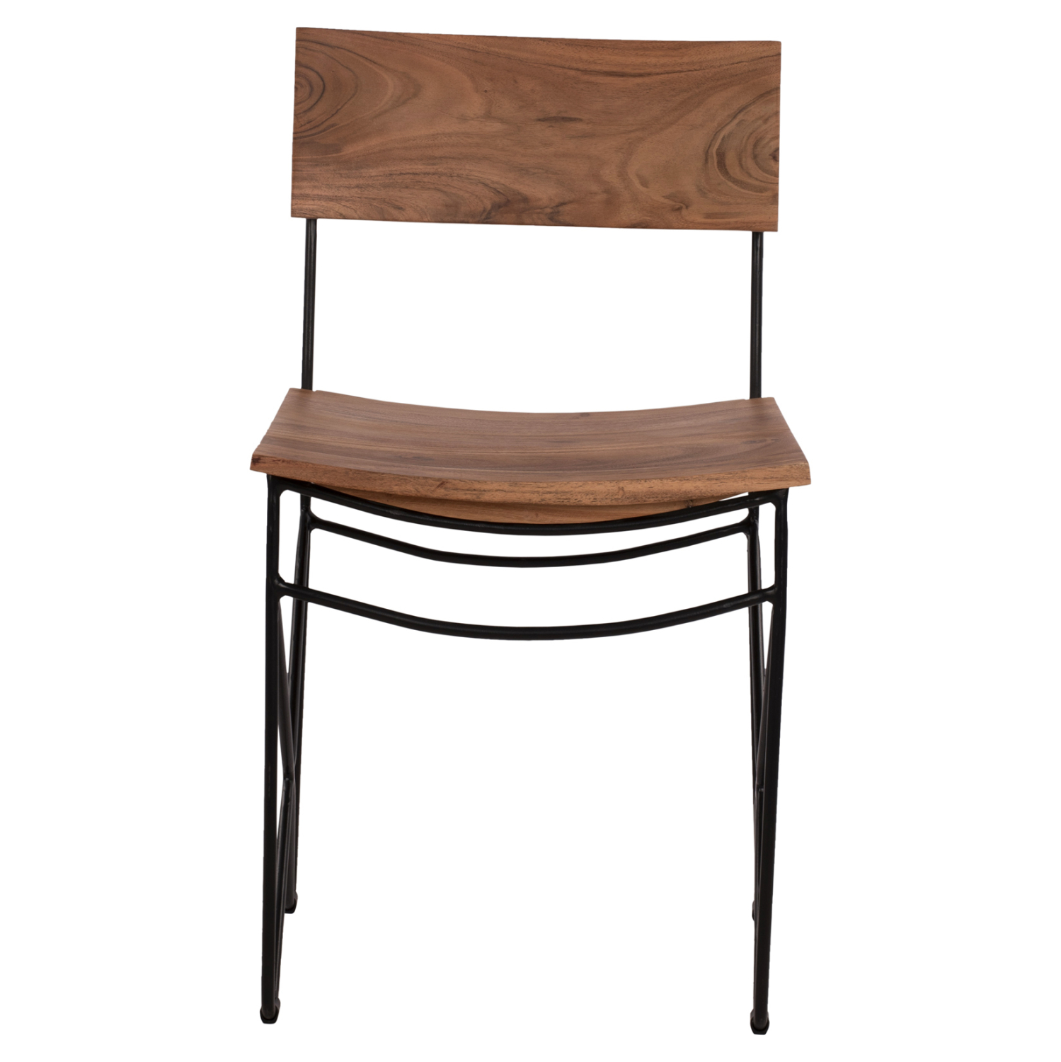 ΚΑΡΕΚΛΑ ΑΠΟ ΜΑΣΙΦ ΞΥΛΟ ΑΚΑΚΙΑΣ KAI ΜΕΤΑΛΛΟ ΦΥΣΙΚΟ 46x51x84Υεκ.HM8180.11 - Image 3