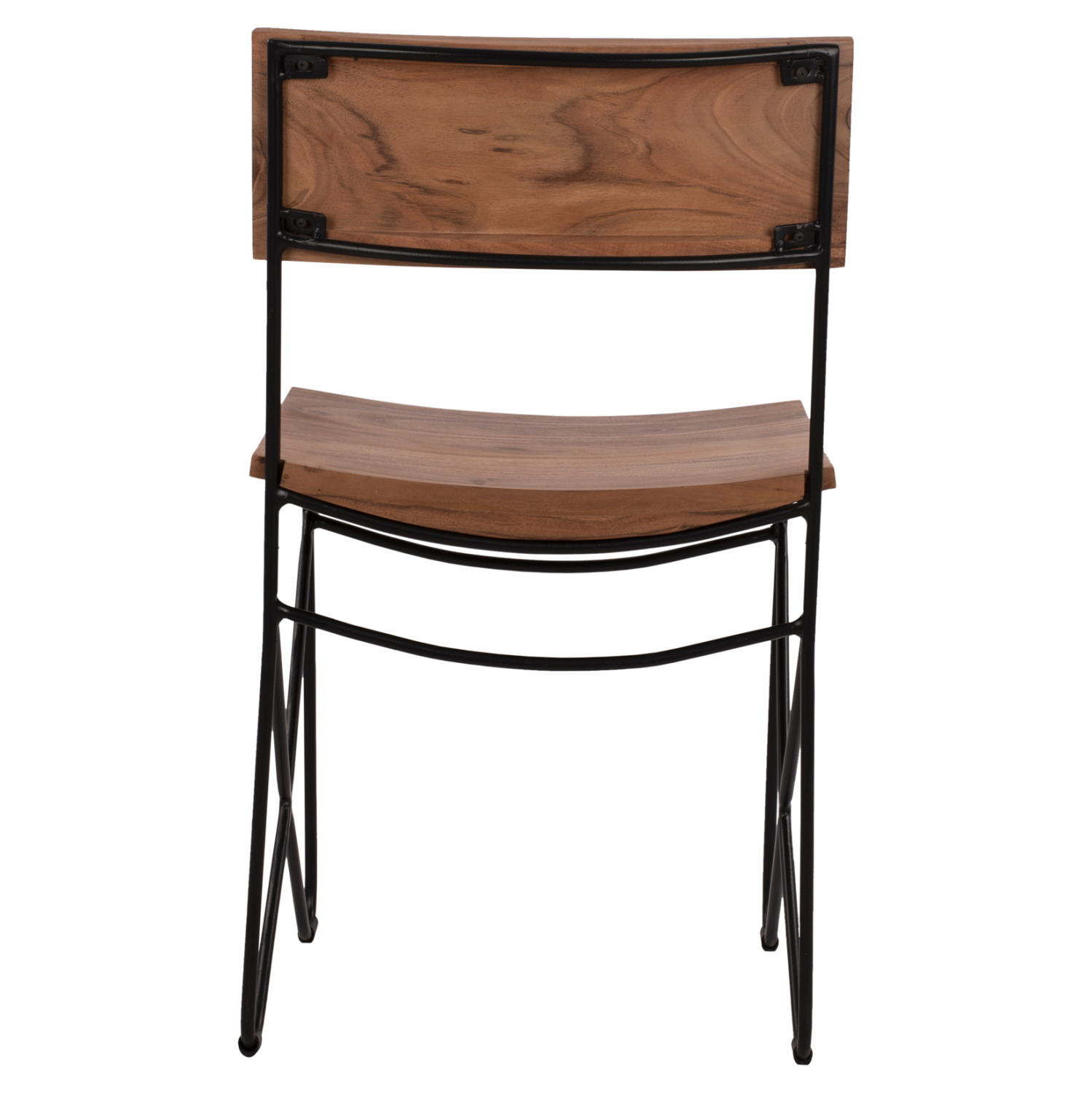 ΚΑΡΕΚΛΑ ΑΠΟ ΜΑΣΙΦ ΞΥΛΟ ΑΚΑΚΙΑΣ KAI ΜΕΤΑΛΛΟ ΦΥΣΙΚΟ 46x51x84Υεκ.HM8180.11 - Image 5