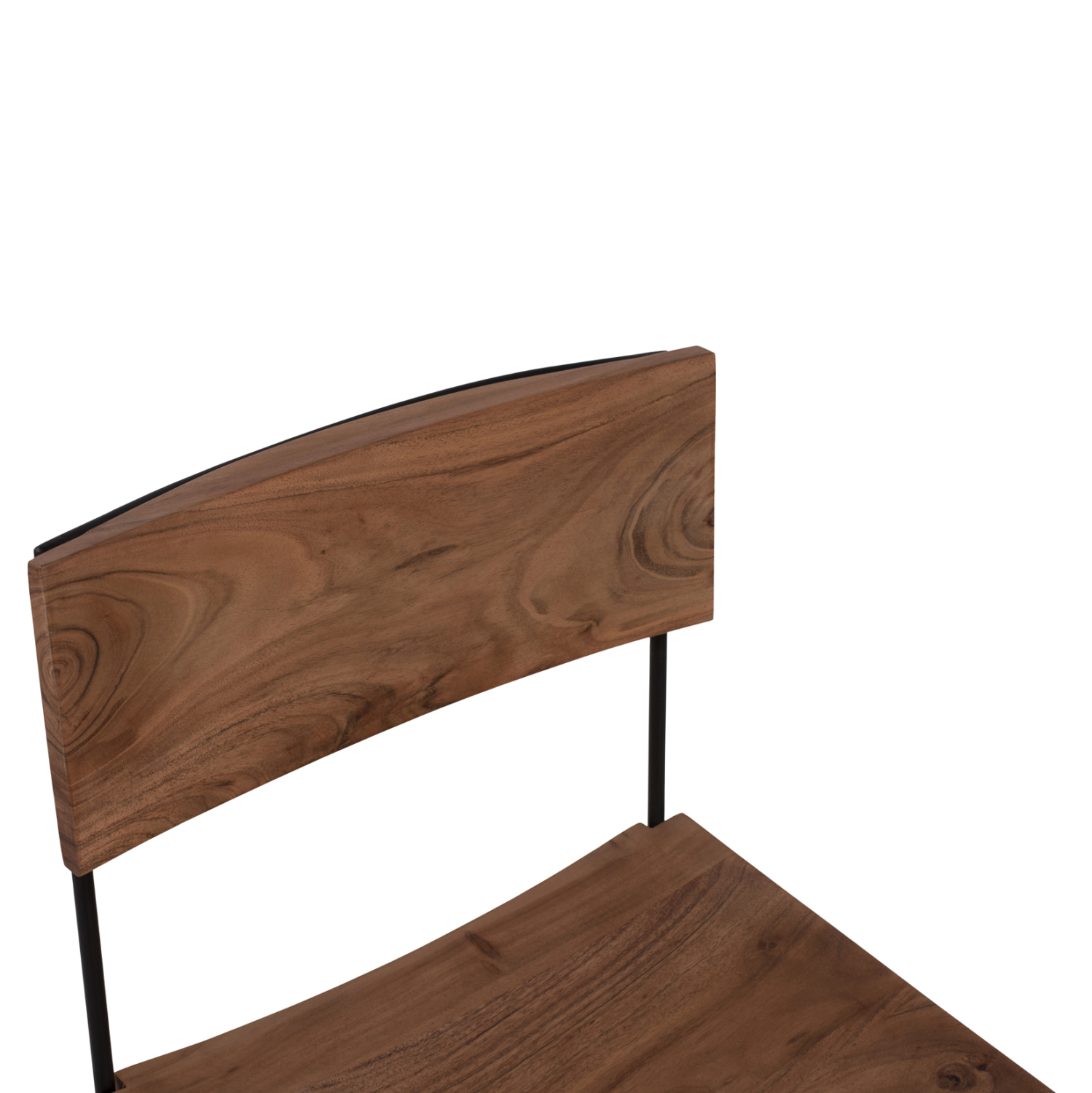 ΚΑΡΕΚΛΑ ΑΠΟ ΜΑΣΙΦ ΞΥΛΟ ΑΚΑΚΙΑΣ KAI ΜΕΤΑΛΛΟ ΦΥΣΙΚΟ 46x51x84Υεκ.HM8180.11 - Image 6