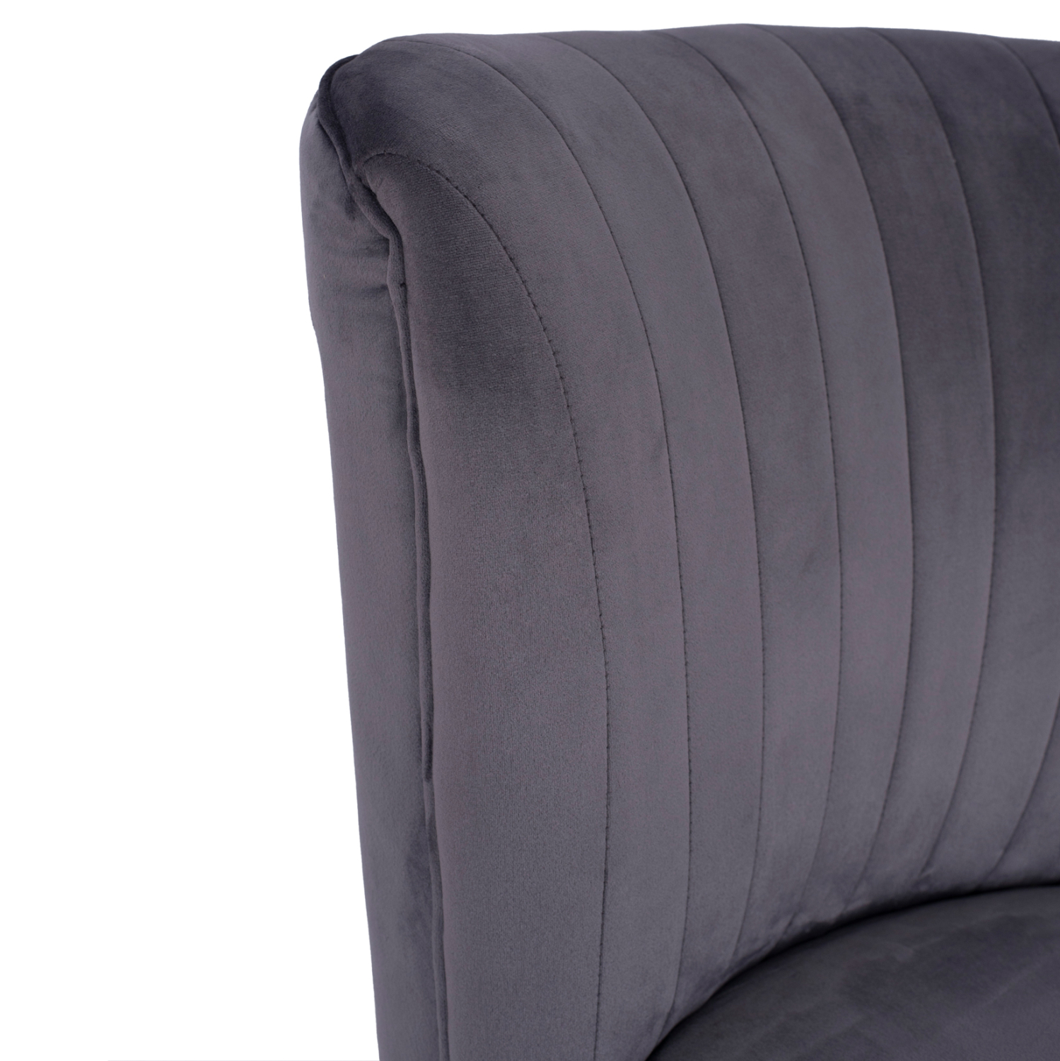 ΚΑΡΕΚΛΑ CARISSA ΒΕΛΟΥΔΟ ΓΚΡΙ HM8404.01 59Χ69Χ81Υ ΕΚ - Image 6