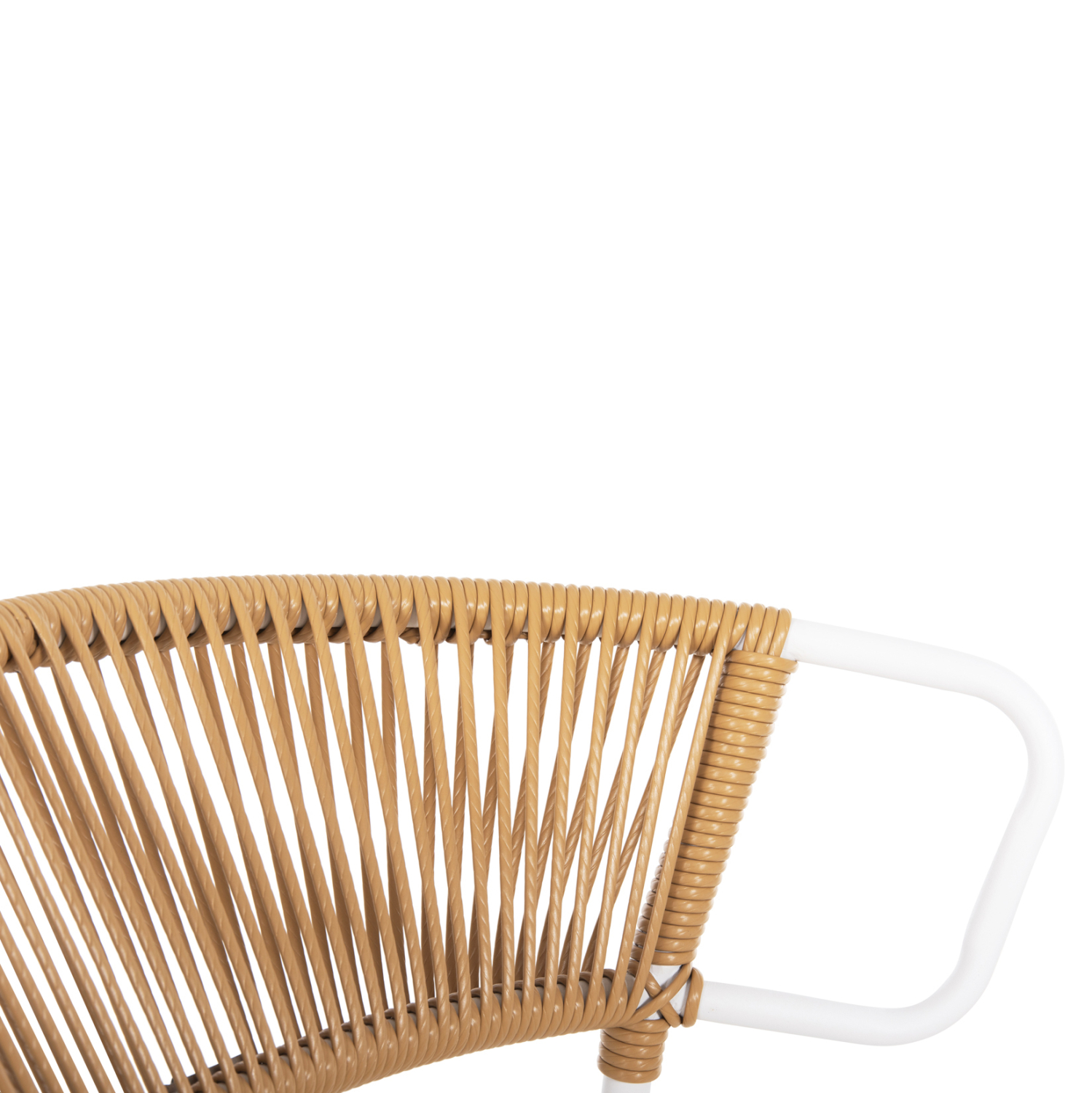 ΚΑΡΕΚΛΑ SUKI HM6053.01 ΜΕΤΑΛΛO ΛΕΥΚΟ KAI ΣΥΝΘ. RATTAN ΣΕ ΦΥΣΙΚΟ 54x62x80Υεκ - Image 6