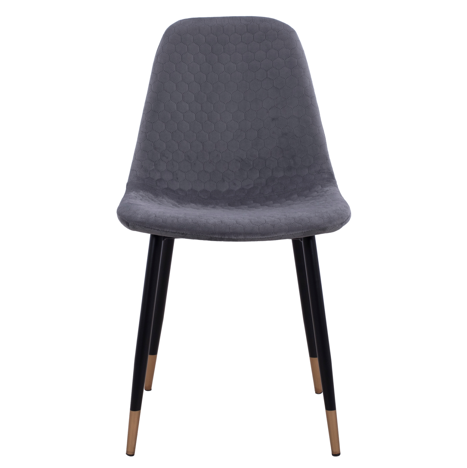 ΚΑΡΕΚΛΑ LUCILLE HM8552.01 ΑΠΟ ΒΕΛΟΥΔΟ ΓΚΡΙ ΜΕ ΜΕΤΑΛΛΙΚΟ ΣΚΕΛΕΤΟ 45X56X81Υ εκ. - Image 3