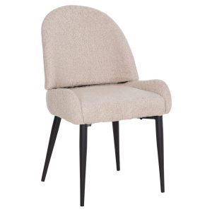 ΚΑΡΕΚΛΑ SARKY HM8585.02 ΥΦΑΣΜΑ ΜΠΟΥΚΛΕ ΕΚΡΟΥ ΜΕ ΜΕΤΑΛΛΙΚΑ ΠΟΔΙΑ 55x62x89Yεκ.