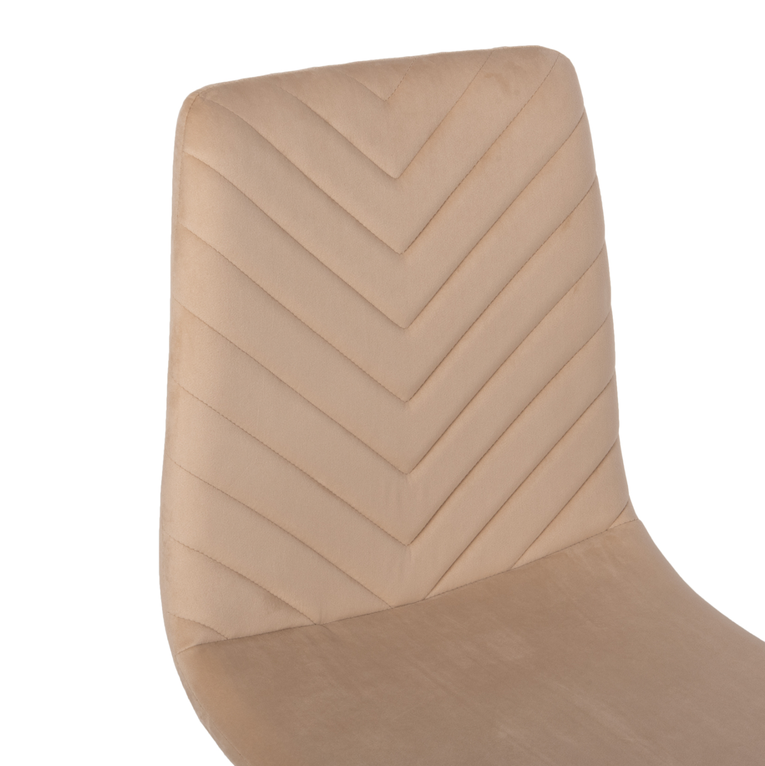 ΚΑΡΕΚΛΑ LATRELL HM8587.05 ΒΕΛΟΥΔΟ ΕΚΡΟΥ ΜΕ ΜΑΥΡΑ ΜΕΤΑΛΛΙΚΑ ΠΟΔΙΑ 43x54x88Υεκ. - Image 6