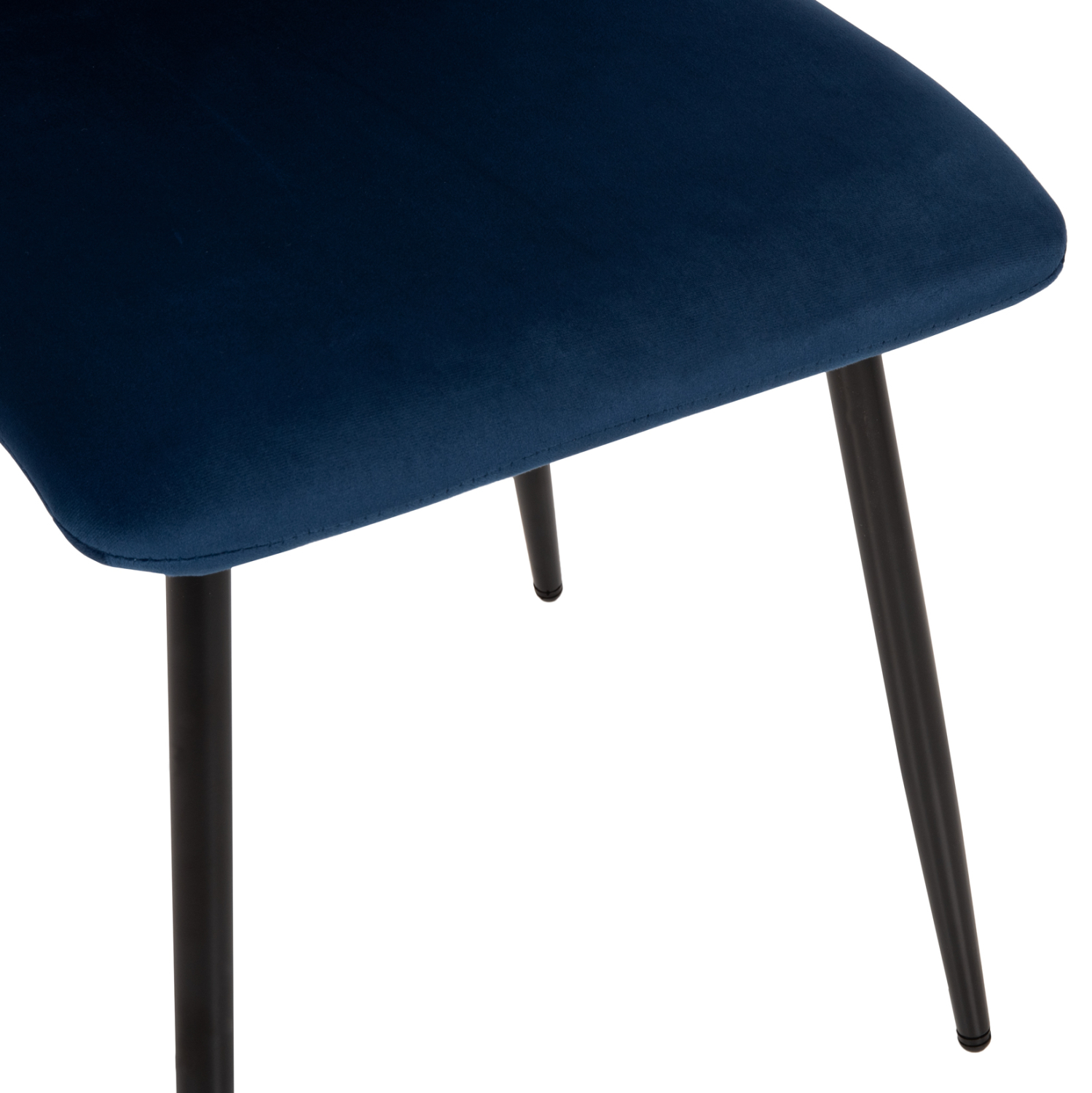 ΚΑΡΕΚΛΑ LATRELL HM8587.08 ΒΕΛΟΥΔΟ ΜΠΛΕ ΜΕ ΜΑΥΡΑ ΜΕΤΑΛΛΙΚΑ ΠΟΔΙΑ 43x54x88Υεκ. - Image 7