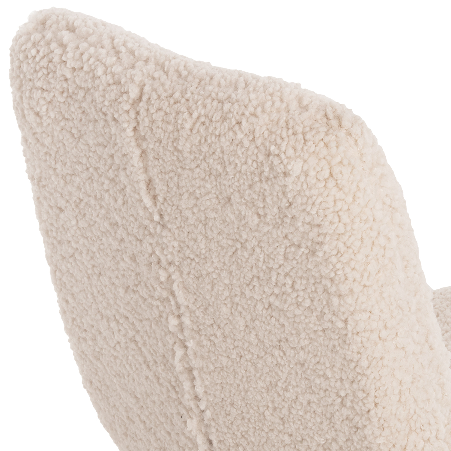 ΚΑΡΕΚΛΑ SHELLY HM8590.02 ΛΕΥΚΟ TEDDY ΥΦΑΣΜΑ ME ΜΕΤΑΛΛΙΚΑ ΜΑΥΡΑ ΠΟΔΙΑ 48x64x87Yεκ. - Image 9