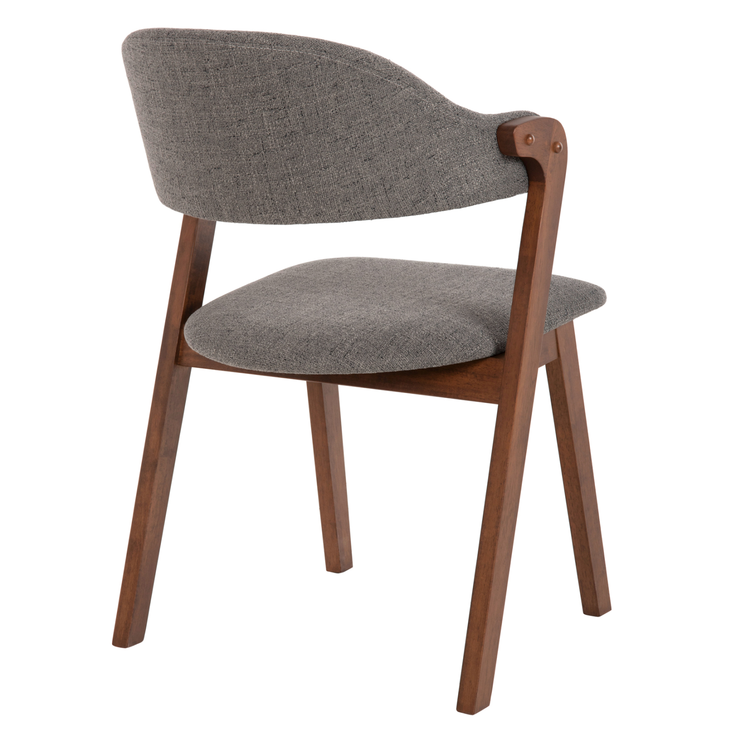 ΚΑΡΕΚΛΑ RIDER HM9734.01 RUBBERWOOD ΣΕ ΚΑΡΥΔΙ-ΥΦΑΣΜΑ ΓΚΡΙ 59x59x83Yεκ. - Image 4