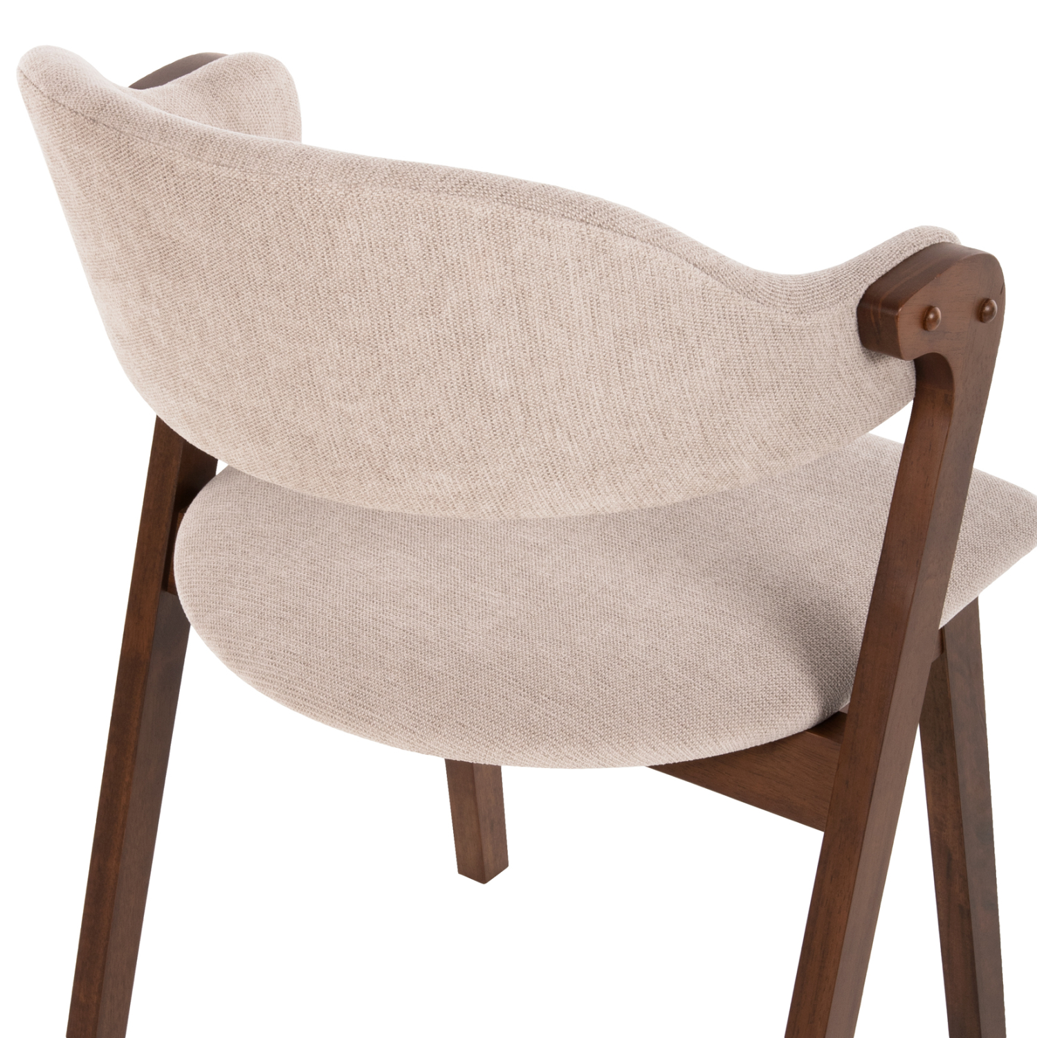 ΚΑΡΕΚΛΑ RIDER HM9734.02 RUBBERWOOD ΣΕ ΚΑΡΥΔΙ-ΥΦΑΣΜΑ ΕΚΡΟΥ 59x59x83Yεκ. - Image 9