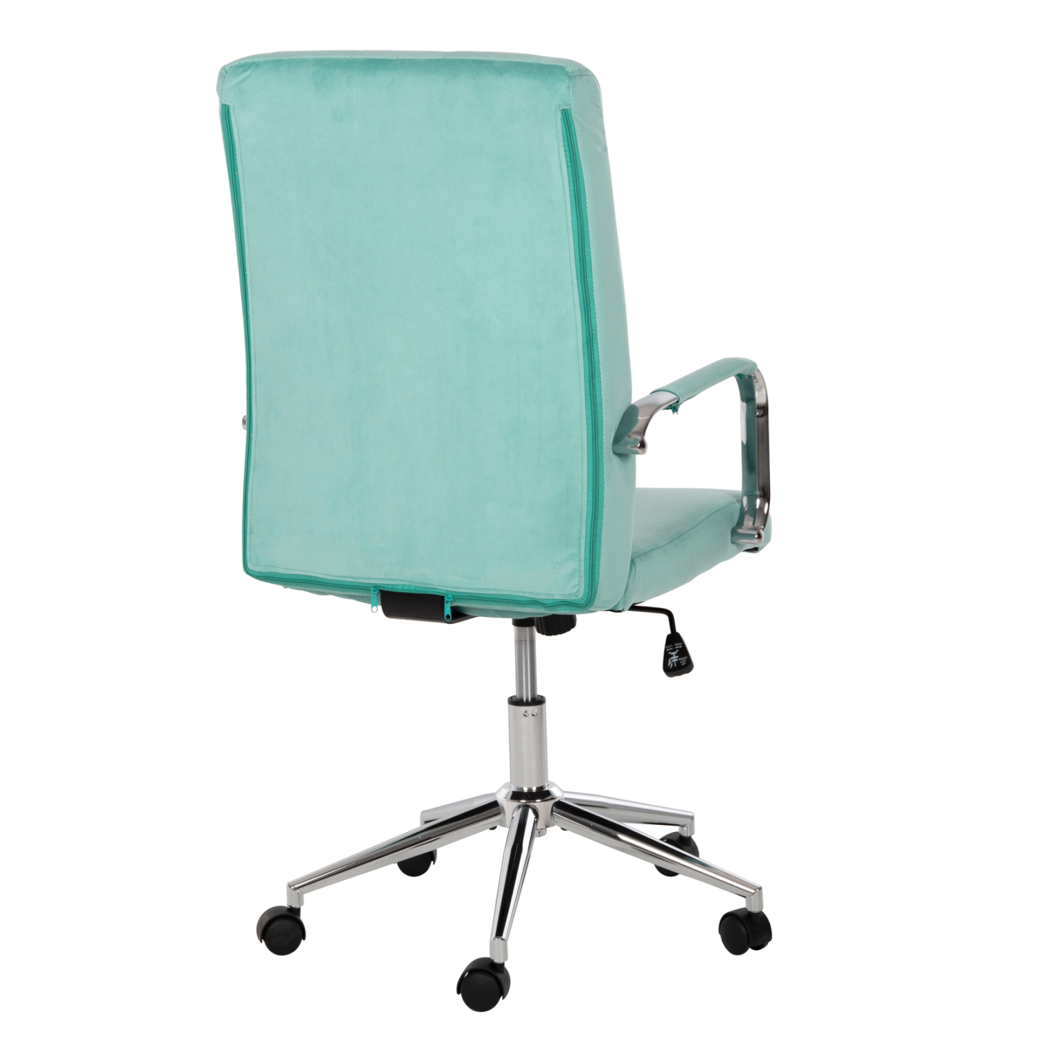 ΚΑΡΕΚΛΑ ΓΡΑΦΕΙΟΥ JOSEF HM1181.08 ΜΕΝΤΑ ΒΕΛΟΥΔΟ-INOX ΒΑΣΗ 58x61x105-113Yεκ. - Image 4