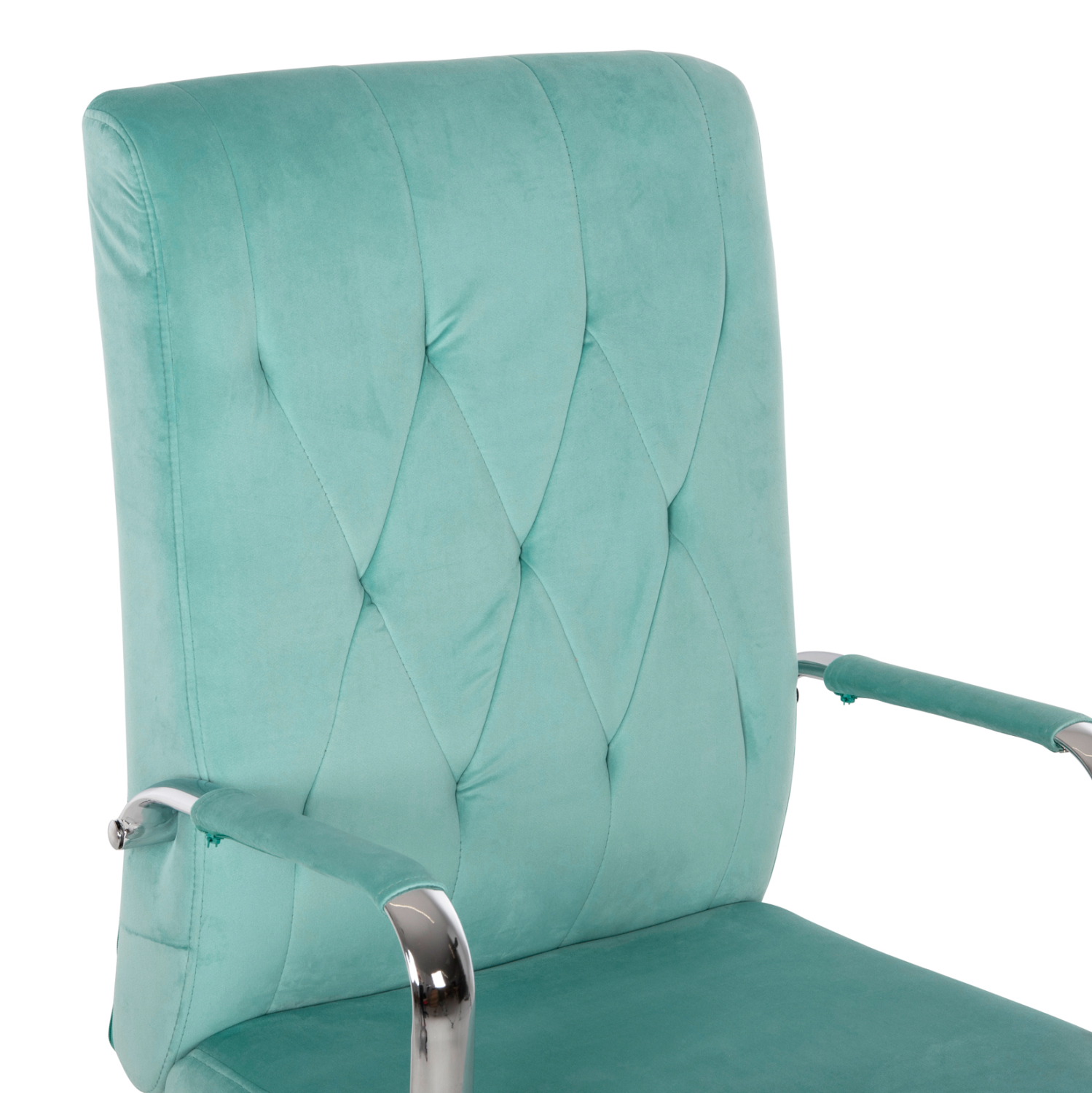 ΚΑΡΕΚΛΑ ΓΡΑΦΕΙΟΥ JOSEF HM1181.08 ΜΕΝΤΑ ΒΕΛΟΥΔΟ-INOX ΒΑΣΗ 58x61x105-113Yεκ. - Image 6