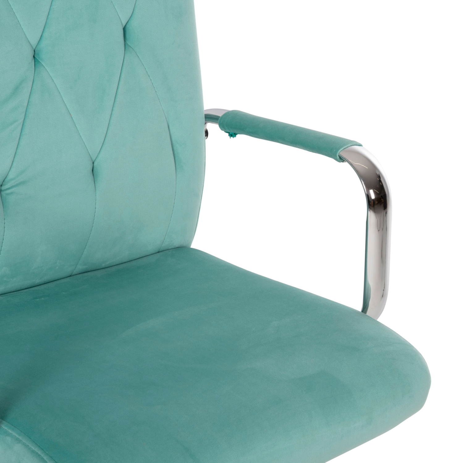 ΚΑΡΕΚΛΑ ΓΡΑΦΕΙΟΥ JOSEF HM1181.08 ΜΕΝΤΑ ΒΕΛΟΥΔΟ-INOX ΒΑΣΗ 58x61x105-113Yεκ. - Image 7