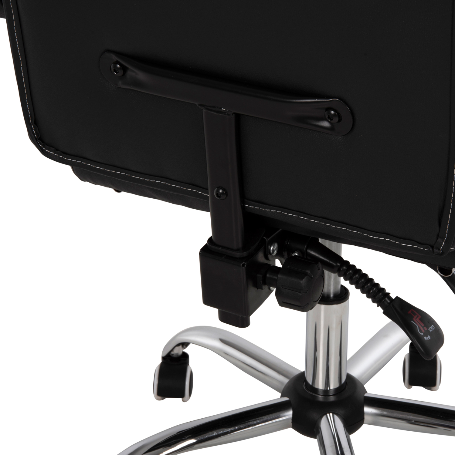 ΚΑΡΕΚΛΑ ΓΡΑΦΕΙΟΥ SEENA HM1190.02 ΜΑΥΡΟ-ΛΕΥΚΟ PU-ΠΤΥΣΣΟΜΕΝΟ ΥΠΟΠΟΔΙΟ 62x65x115Yεκ. - Image 9