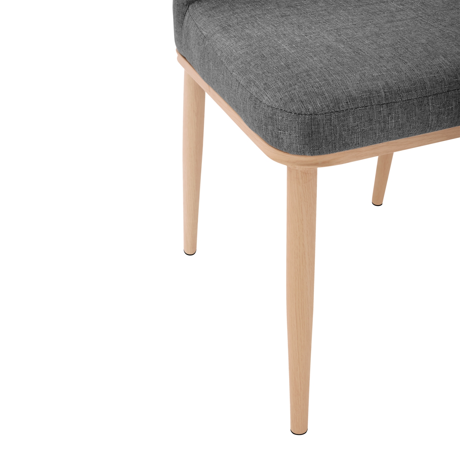 ΚΑΡΕΚΛΑ EILISH ΜΕ ΓΚΡΙ ΥΦΑΣΜΑ & ΜΕΤΑΛΛΙΚΟ ΣΚΕΛΕΤΟ HM8727.01 43X55X92 - Image 7