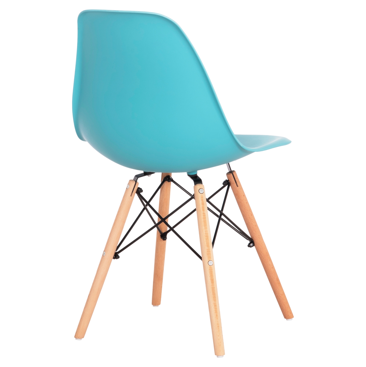 ΚΑΡΕΚΛΑ ΜΕ ΞΥΛΙΝΑ ΠΟΔΙΑ TWIST HM8460.08 PP ΤΙΡΚΟΥΑΖ ΚΑΘΙΣΜΑ 46x54x80Υεκ. - Image 4