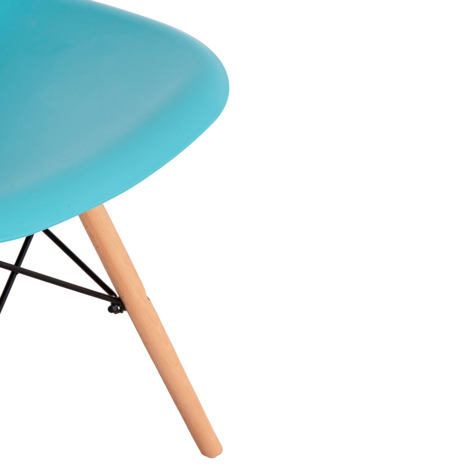 ΚΑΡΕΚΛΑ ΜΕ ΞΥΛΙΝΑ ΠΟΔΙΑ TWIST HM8460.08 PP ΤΙΡΚΟΥΑΖ ΚΑΘΙΣΜΑ 46x54x80Υεκ. - Image 8