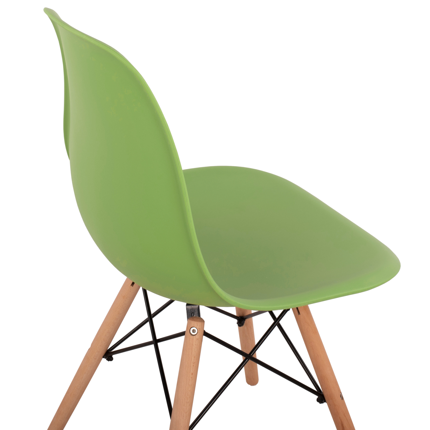 ΚΑΡΕΚΛΑ ΜΕ ΞΥΛΙΝΑ ΠΟΔΙΑ ΚΑΙ ΚΑΘΙΣΜΑ TWIST PP ΛΑΧΑΝΙ HM8460.07 46x50x82 εκ. - Image 6