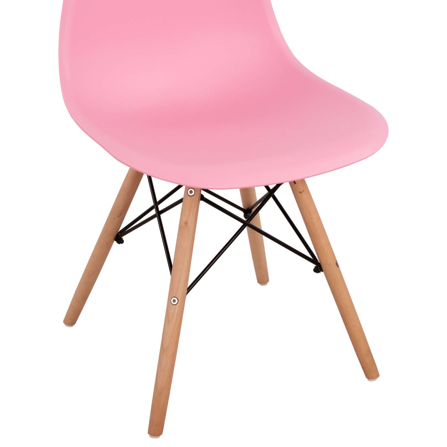 ΚΑΡΕΚΛΑ ΜΕ ΞΥΛΙΝΑ ΠΟΔΙΑ ΚΑΙ ΚΑΘΙΣΜΑ TWIST PP ΡΟΖ HM8460.05 46x50x82 εκ. - Image 8