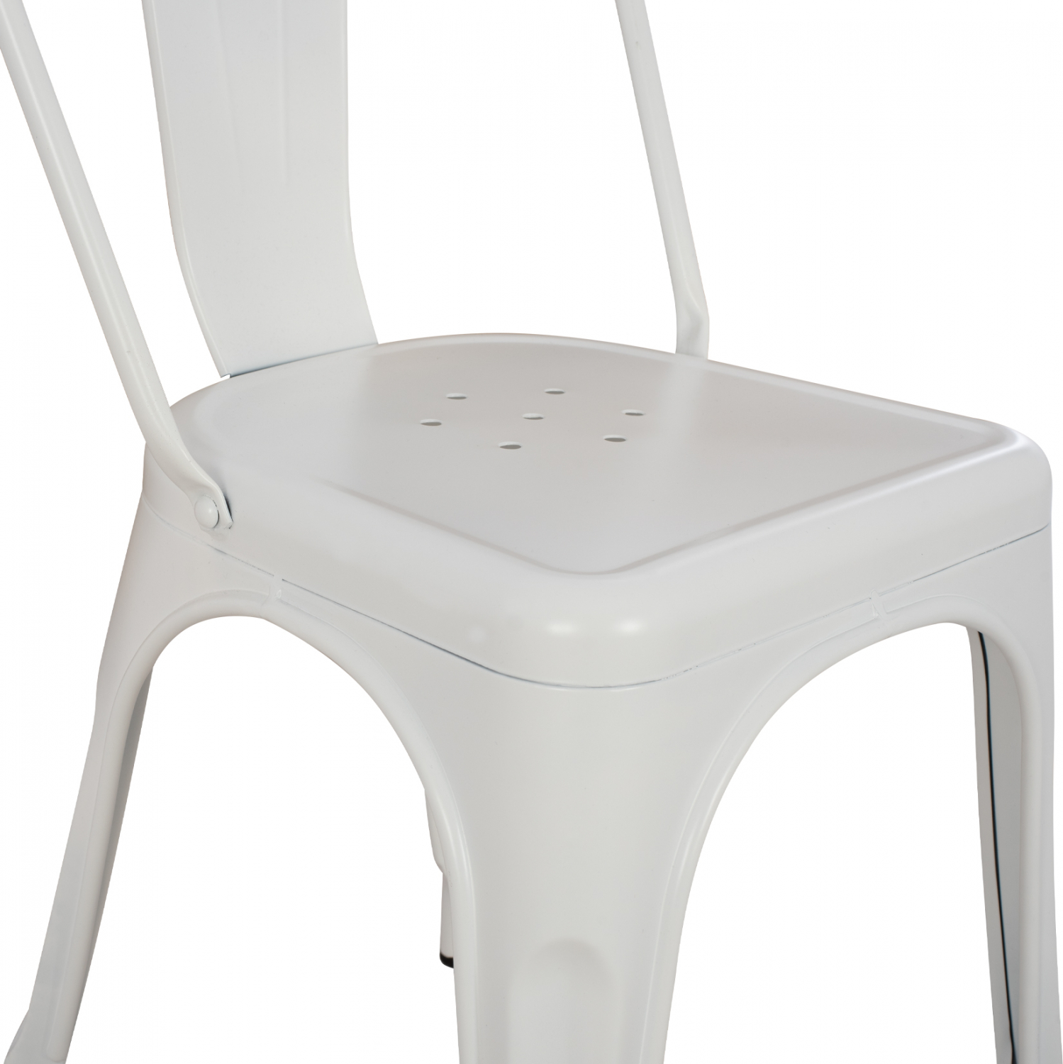 ΚΑΡΕΚΛΑ ΜΕΤΑΛΛΙΚΗ MELITA ΣΕ ΛΕΥΚΟ MAT 43x50x82Υ εκ. HM8641.21 - Image 9