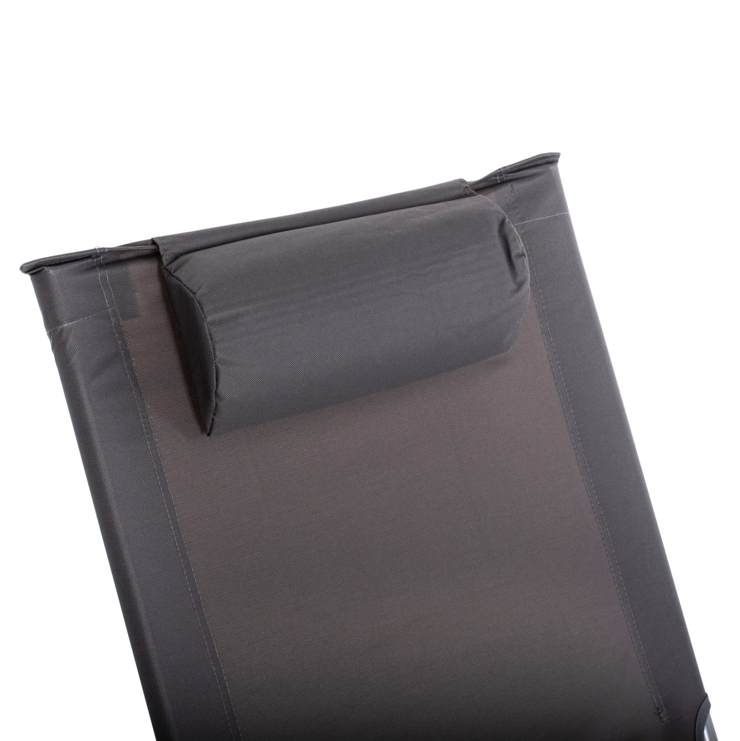 ΚΑΡΕΚΛΑΚΙ ΠΑΡΑΛΙΑΣ NALIN HM5150.01 ΜΕΤΑΛΛΙΚΟ ΨΗΛΗ ΠΛΑΤΗ ΜΕ ΥΦΑΣΜΑ ΓΚΡΙ 48x77,5x72Υ εκ. - Image 6