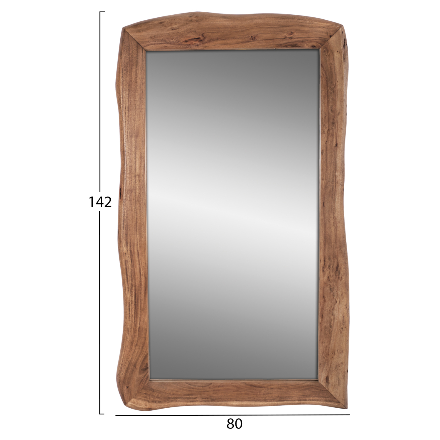 ΚΑΘΡΕΠΤΗΣ ZION ΑΠΟ ΜΑΣΙΦ ΞΥΛΟ ΑΚΑΚΙΑΣ ΦΥΣΙΚΟ 142Χ80Χ4εκ.HM8186.11 - Image 2