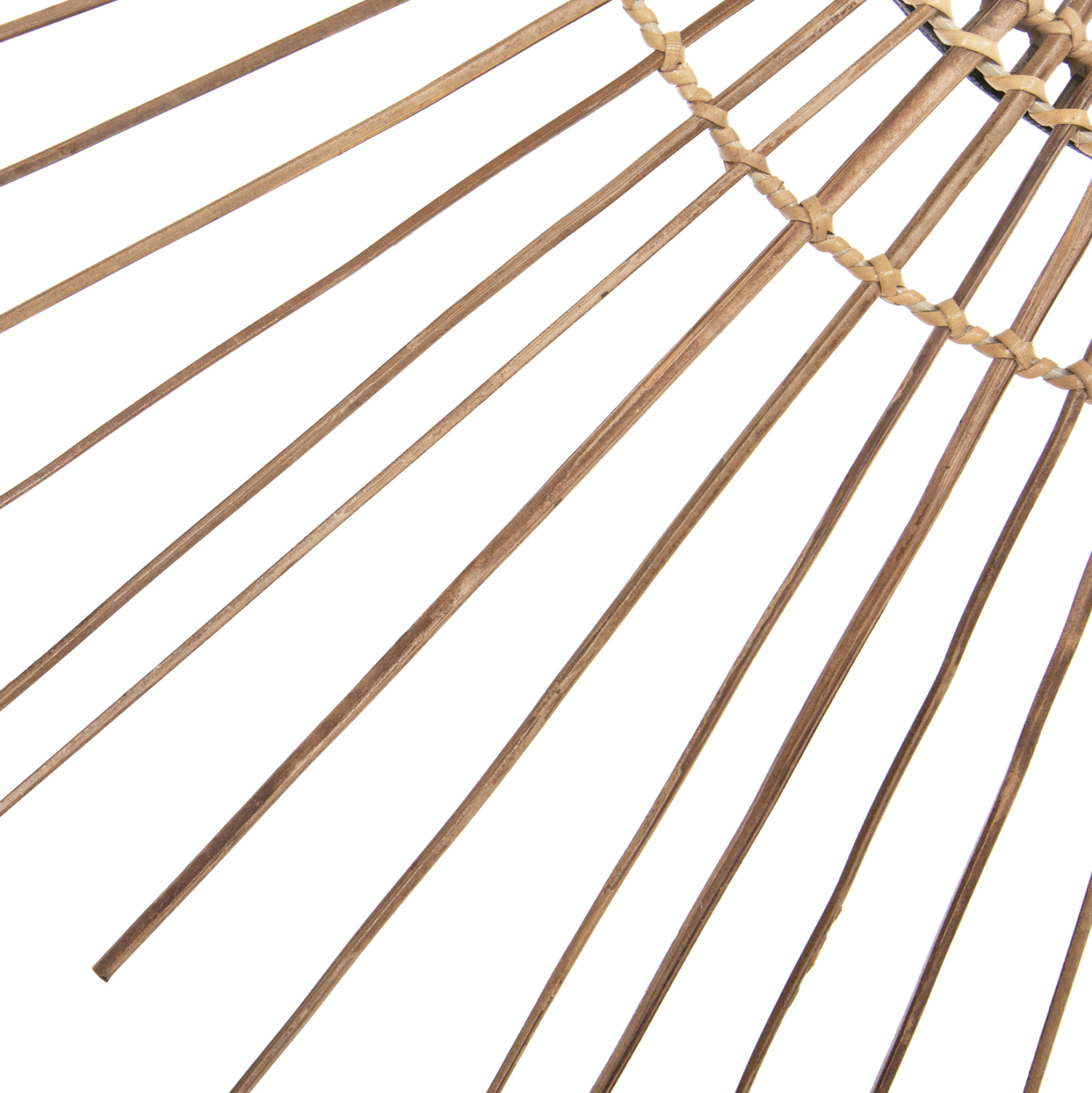 ΚΑΘΡΕΠΤΗΣ ΣΤΡΟΓΓΥΛΟΣ ΜΕ ΠΛΑΙΣΙΟ ΑΠΟ STICKS ΚΟΚΟΦΟΙΝΙΚΑ ΣΕ ΧΡΩΜΑ ΦΥΣΙΚΟ Φ85 εκ.HM7733 - Image 5