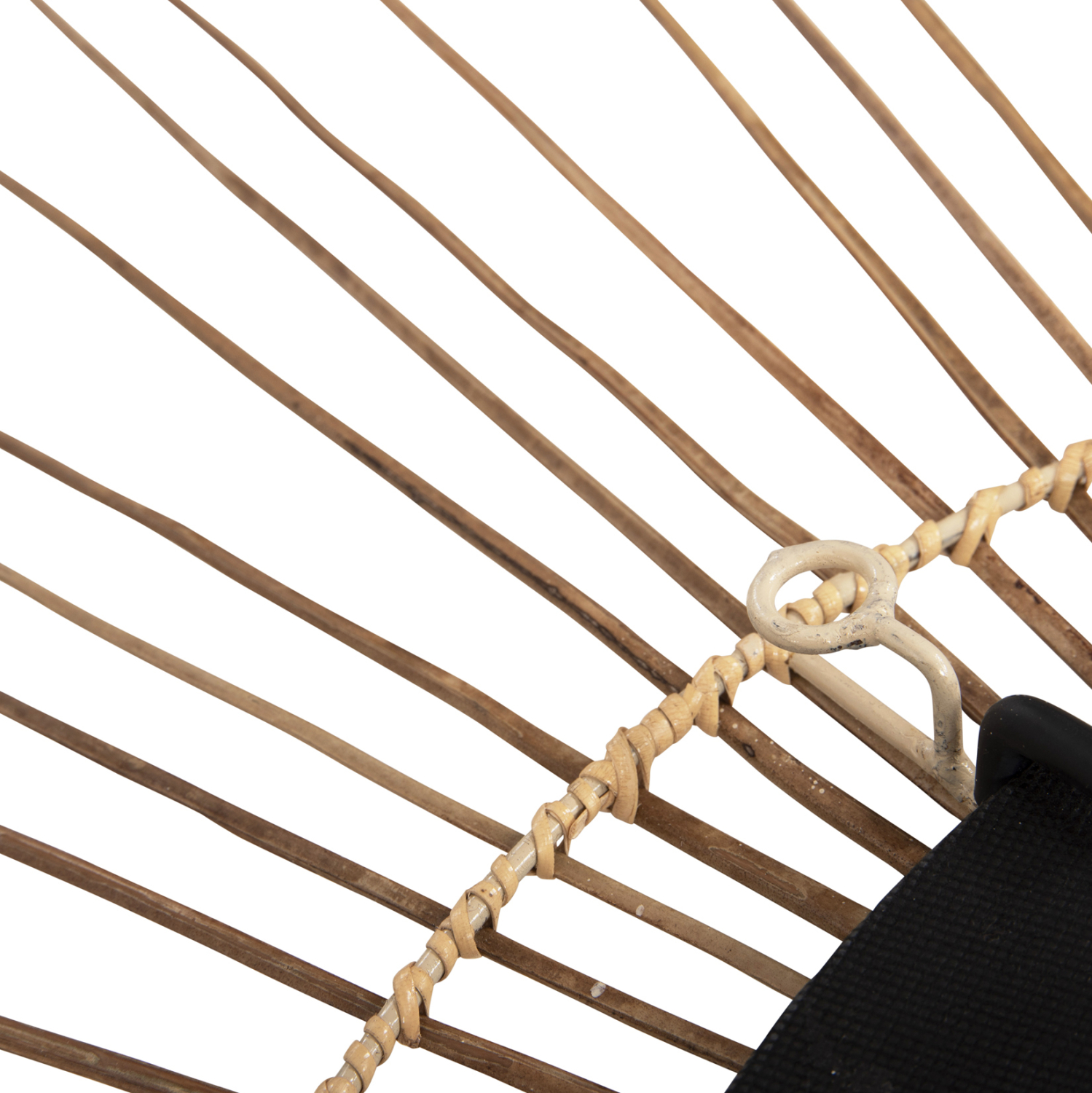 ΚΑΘΡΕΠΤΗΣ ΣΤΡΟΓΓΥΛΟΣ ΜΕ ΠΛΑΙΣΙΟ ΑΠΟ STICKS ΚΟΚΟΦΟΙΝΙΚΑ ΣΕ ΧΡΩΜΑ ΦΥΣΙΚΟ Φ85 εκ.HM7733 - Image 6