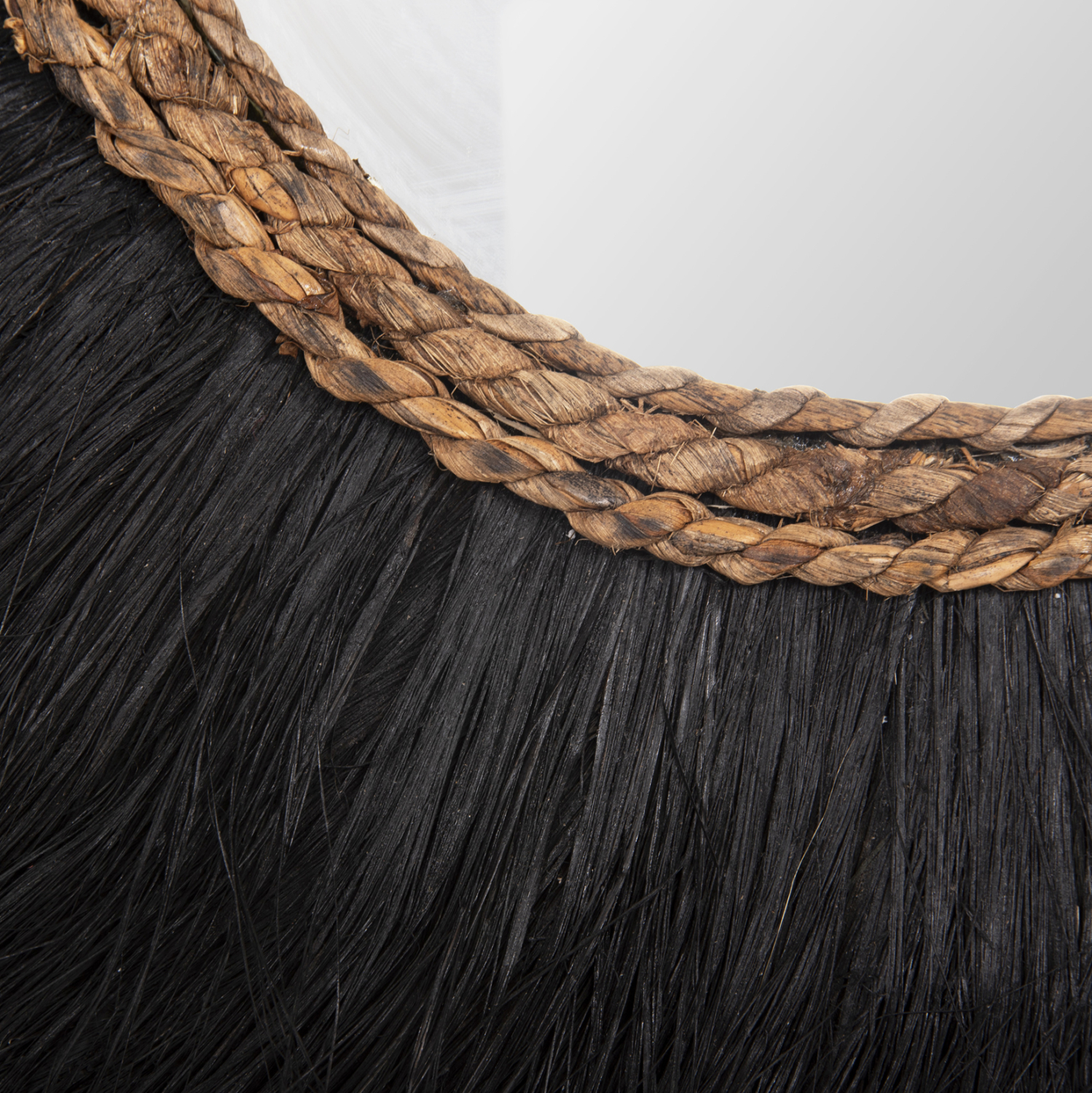 ΚΑΘΡΕΠΤΗΣ ΤΟΙΧΟΥ ΗΜΙΚΥΚΛΙΚΟΣ ΜΕ ΣΙΖΑΛ & ΑΜΠΑΚΑ ΧΡΩΜΑ ΦΥΣΙΚΟ ΜΑΥΡΟ 85x3x50Yεκ.HM7799 - Image 4