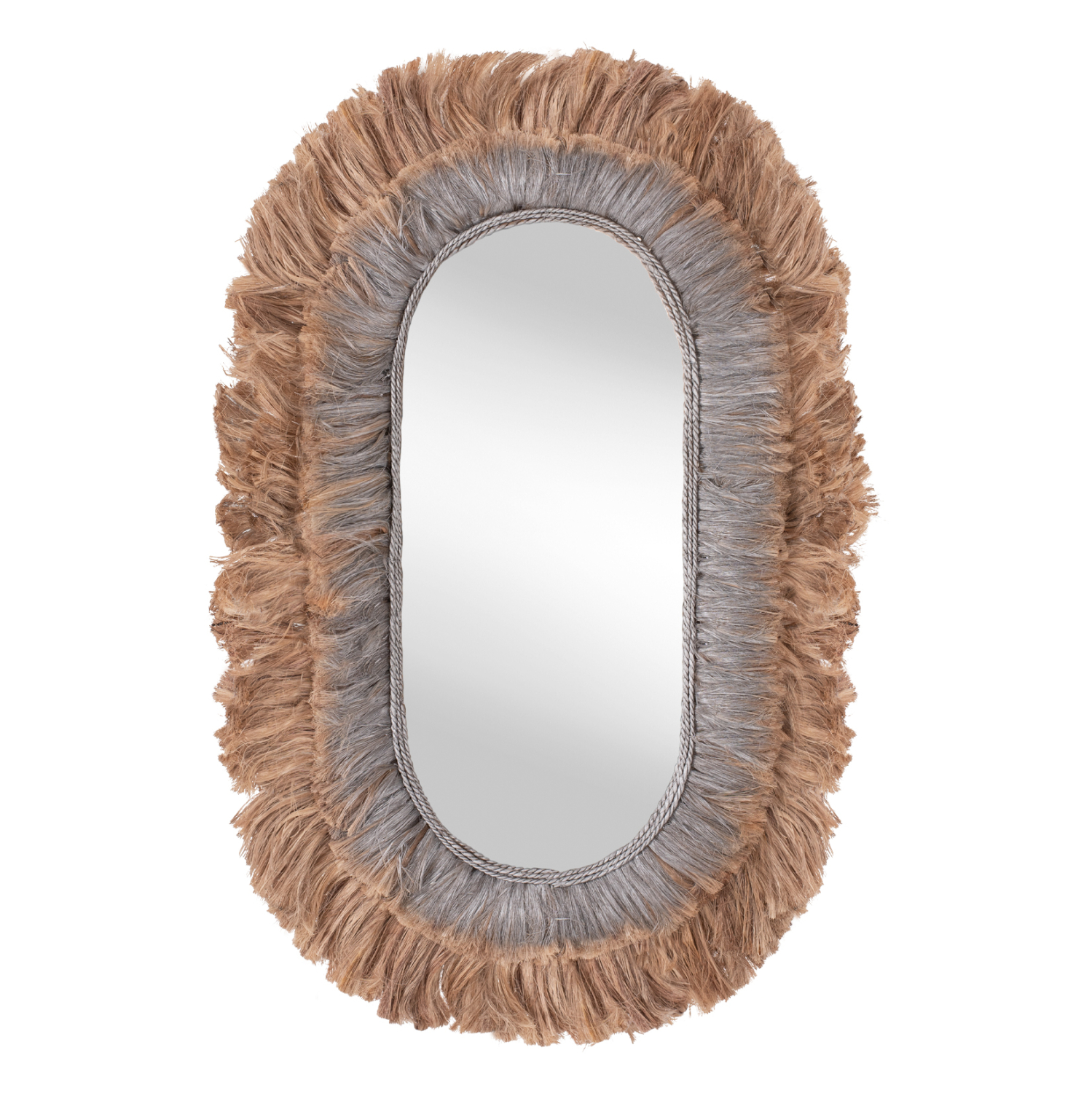 ΚΑΘΡΕΠΤΗΣ ΤΟΙΧΟΥ ΟΒΑΛ ΑΠΟ ΙΝΕΣ ΑΜΠΑΚΑ ΣΕ ΧΡΩΜΑ ΦΥΣΙΚΟ & ΑΣΗΜΙ 90x5x140Yεκ.HM7738