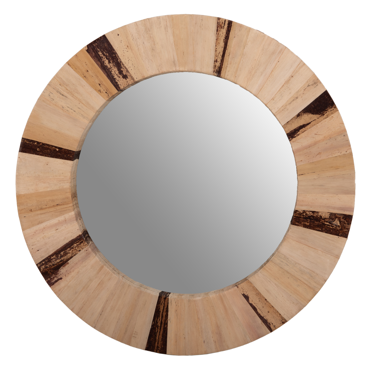 ΚΑΘΡΕΠΤΗΣ ΤΟΙΧΟΥ ΣΤΡΟΓΓΥΛΟΣ HM7837 ΠΛΑΙΣΙΟ ΙΝΕΣ ΦΟΙΝΙΚΑ ΦΥΣΙΚΟ ΧΡΩΜΑ Φ60x4εκ. - Image 3