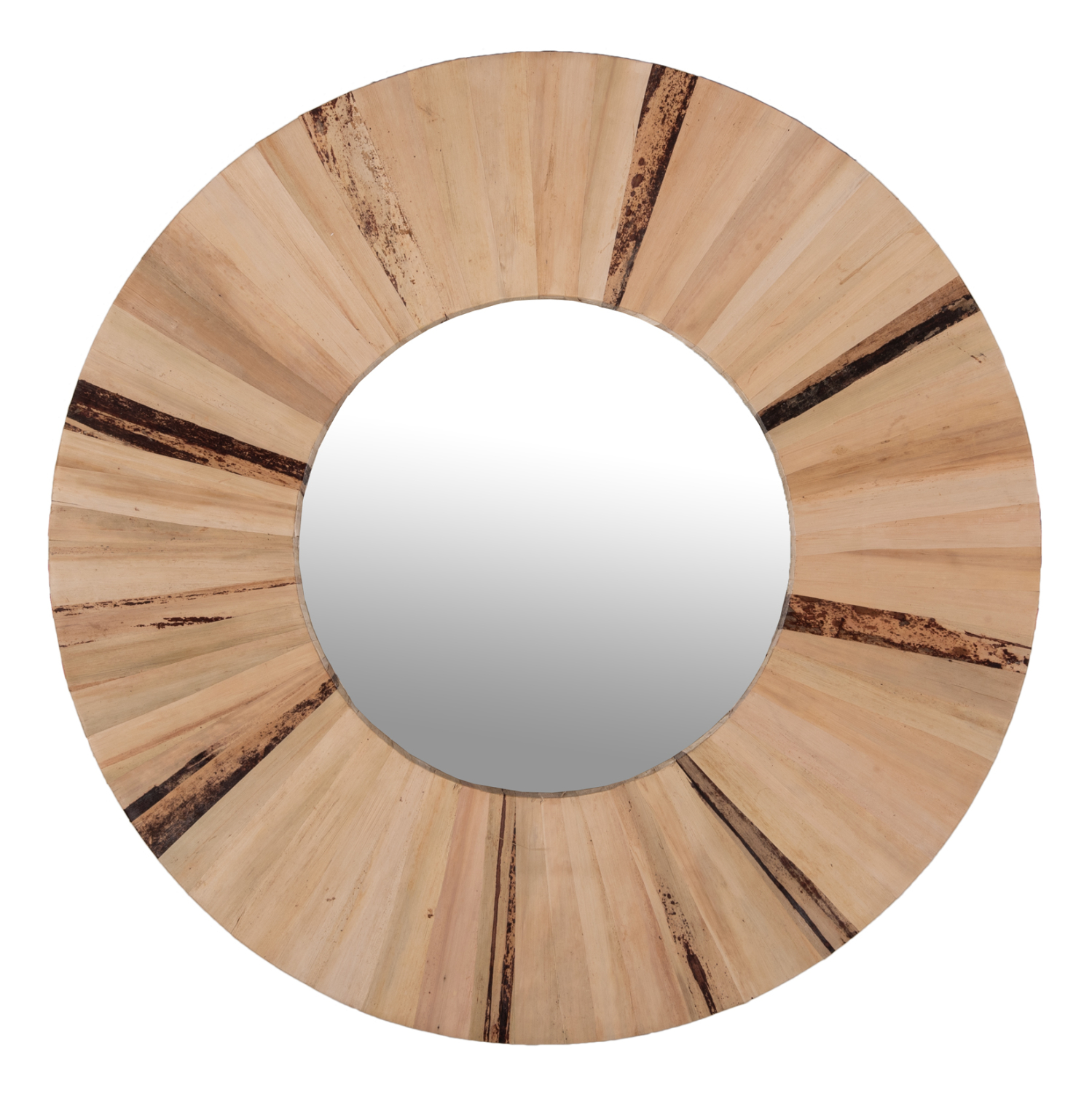 ΚΑΘΡΕΠΤΗΣ ΤΟΙΧΟΥ ΣΤΡΟΓΓΥΛΟΣ HM7838 ΠΛΑΙΣΙΟ ΙΝΕΣ ΦΟΙΝΙΚΑ ΦΥΣΙΚΟ ΧΡΩΜΑ Φ80x4εκ. - Image 3