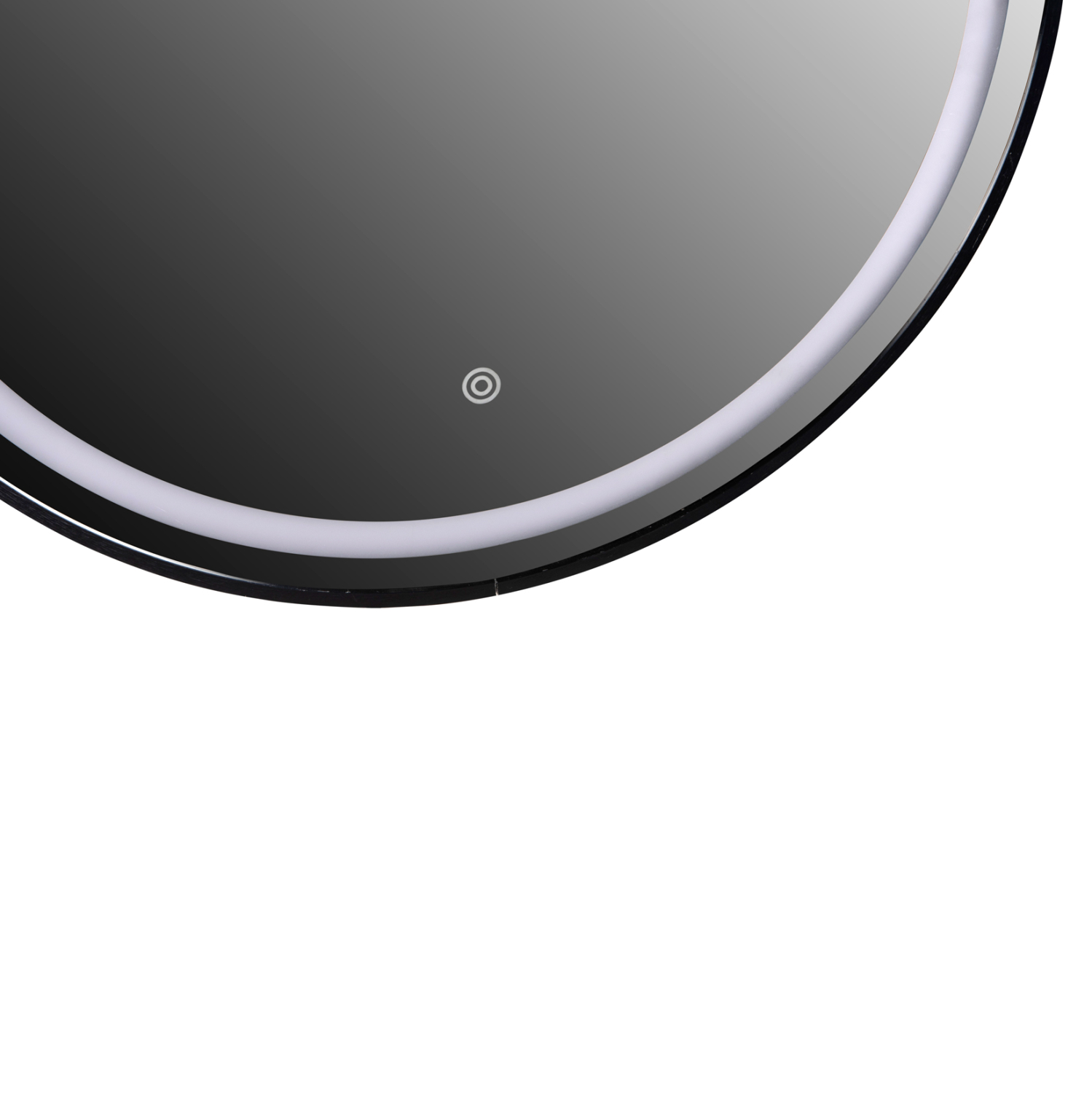 ΚΑΘΡΕΠΤΗΣ ΤΟΙΧΟΥ ΣΤΡΟΓΓΥΛΟΣ HM9579.01 ΑΛΟΥΜΙΝΙΟ ΣΕ ΜΑΥΡΟ-ΦΩΤΙΣΜΟΣ LED Φ60x3εκ. - Image 4