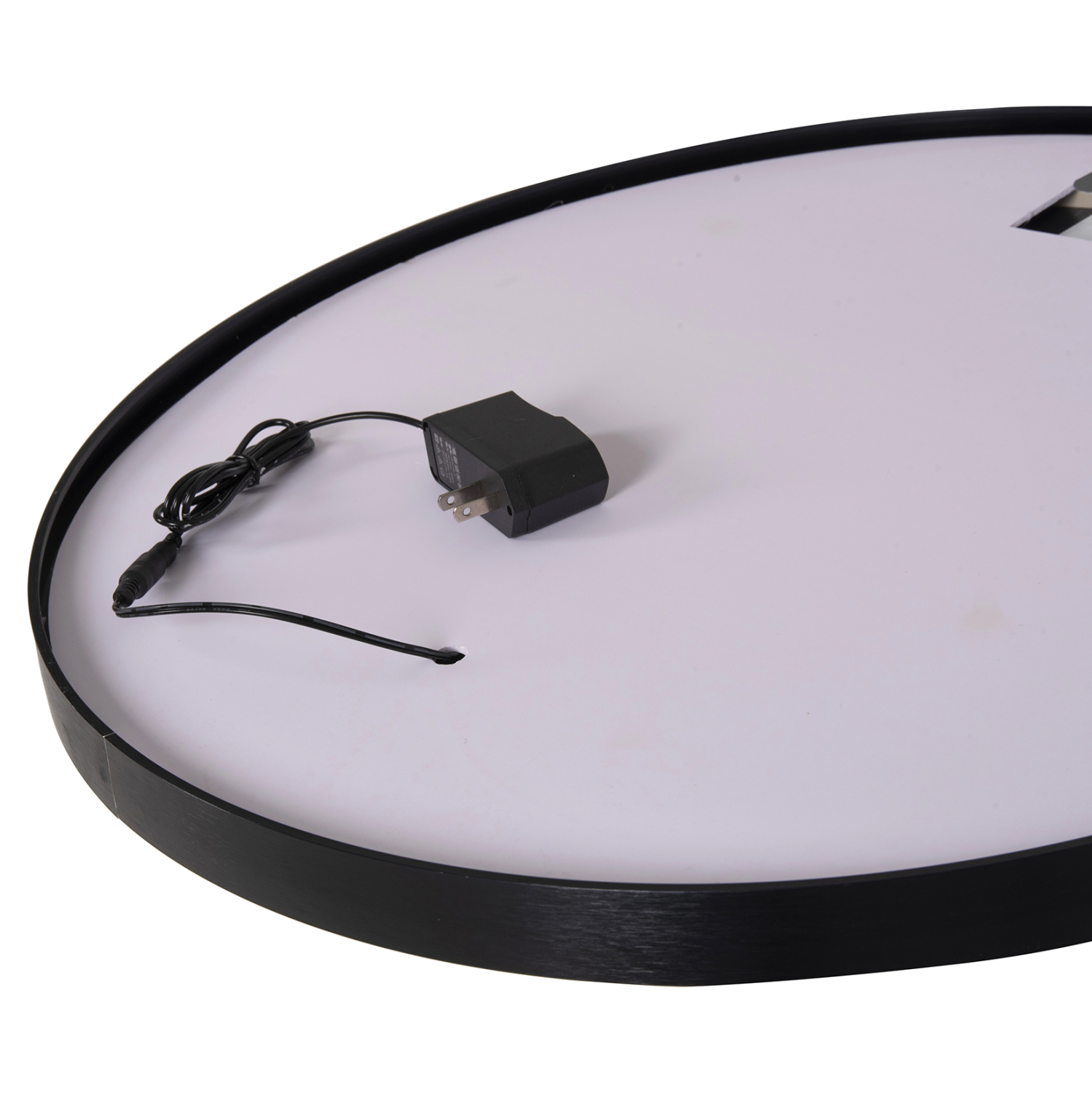 ΚΑΘΡΕΠΤΗΣ ΤΟΙΧΟΥ ΣΤΡΟΓΓΥΛΟΣ HM9579.01 ΑΛΟΥΜΙΝΙΟ ΣΕ ΜΑΥΡΟ-ΦΩΤΙΣΜΟΣ LED Φ60x3εκ. - Image 6